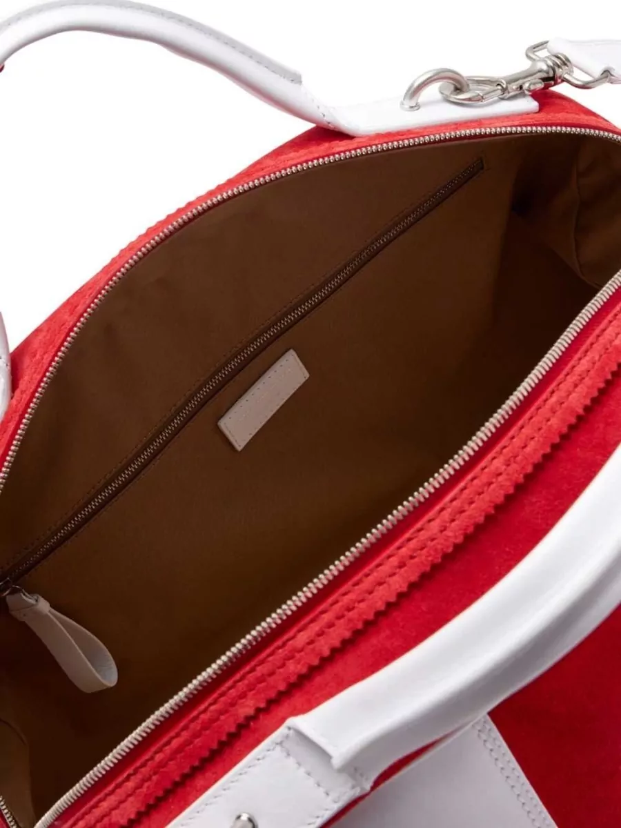 Dries Van Noten Leather Travel Shoulder Bag