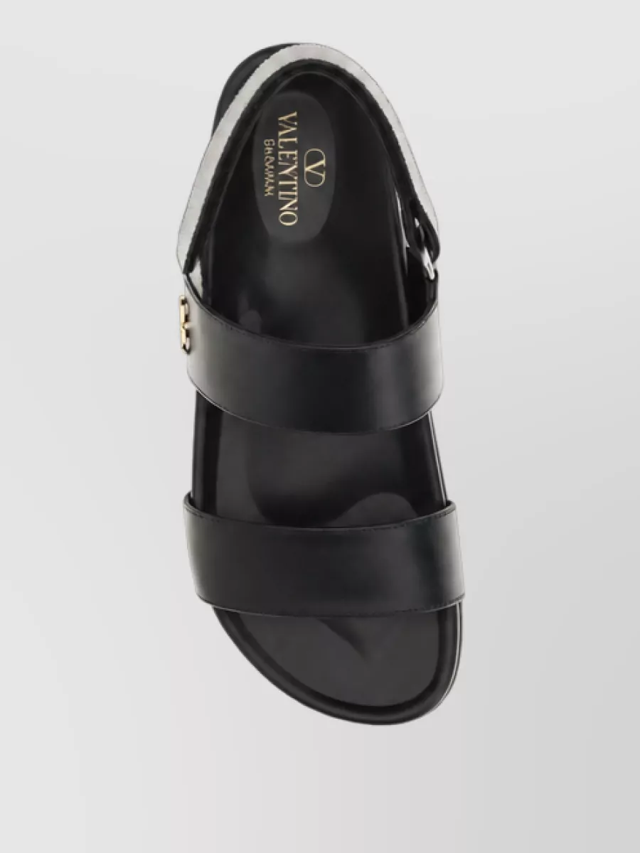 Valentino Garavani Leather Flat Sandals