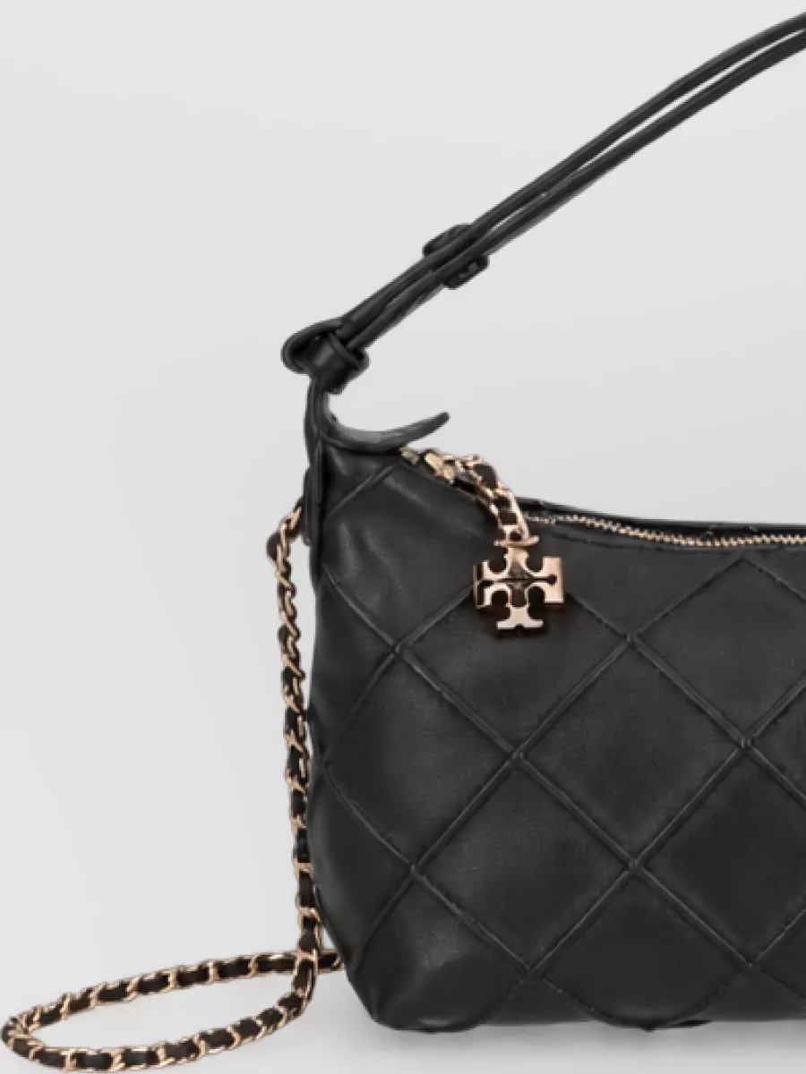 Tory Burch Fleming Lamb Leather Shoulder Bag