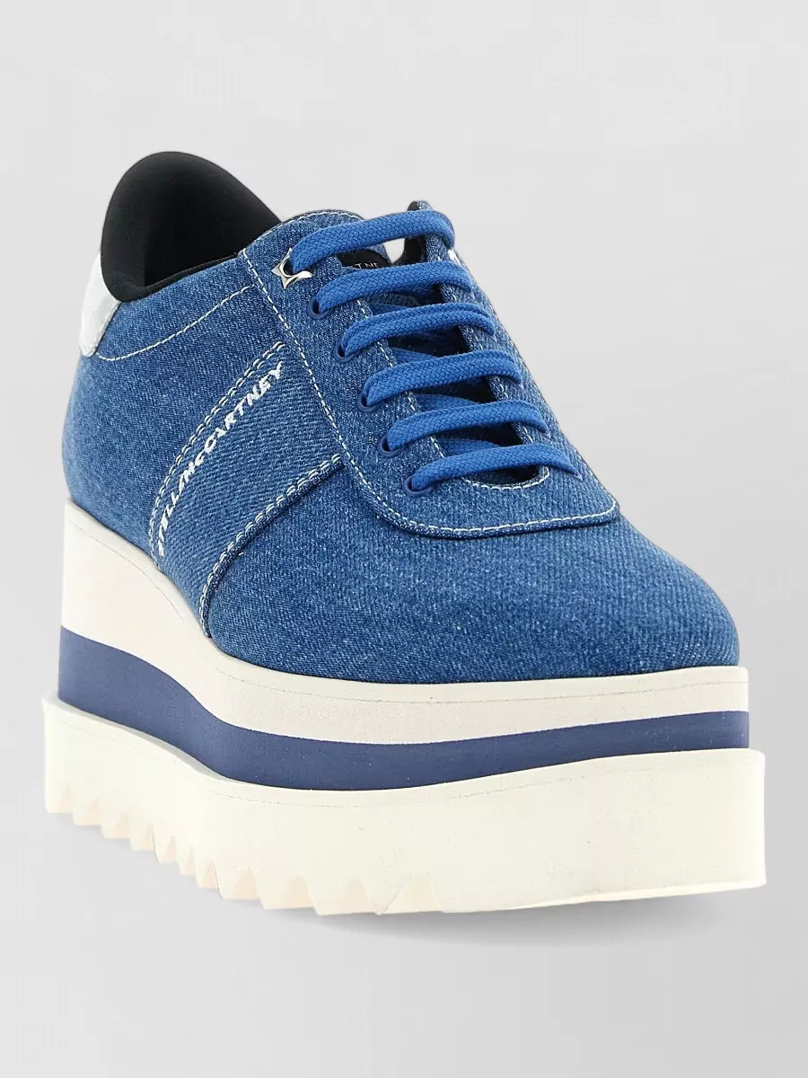 Stella Mccartney Denim platform low-top sneakers