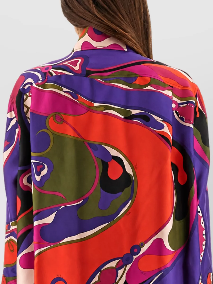 Pucci Silk Printed Mini Shirt Dress