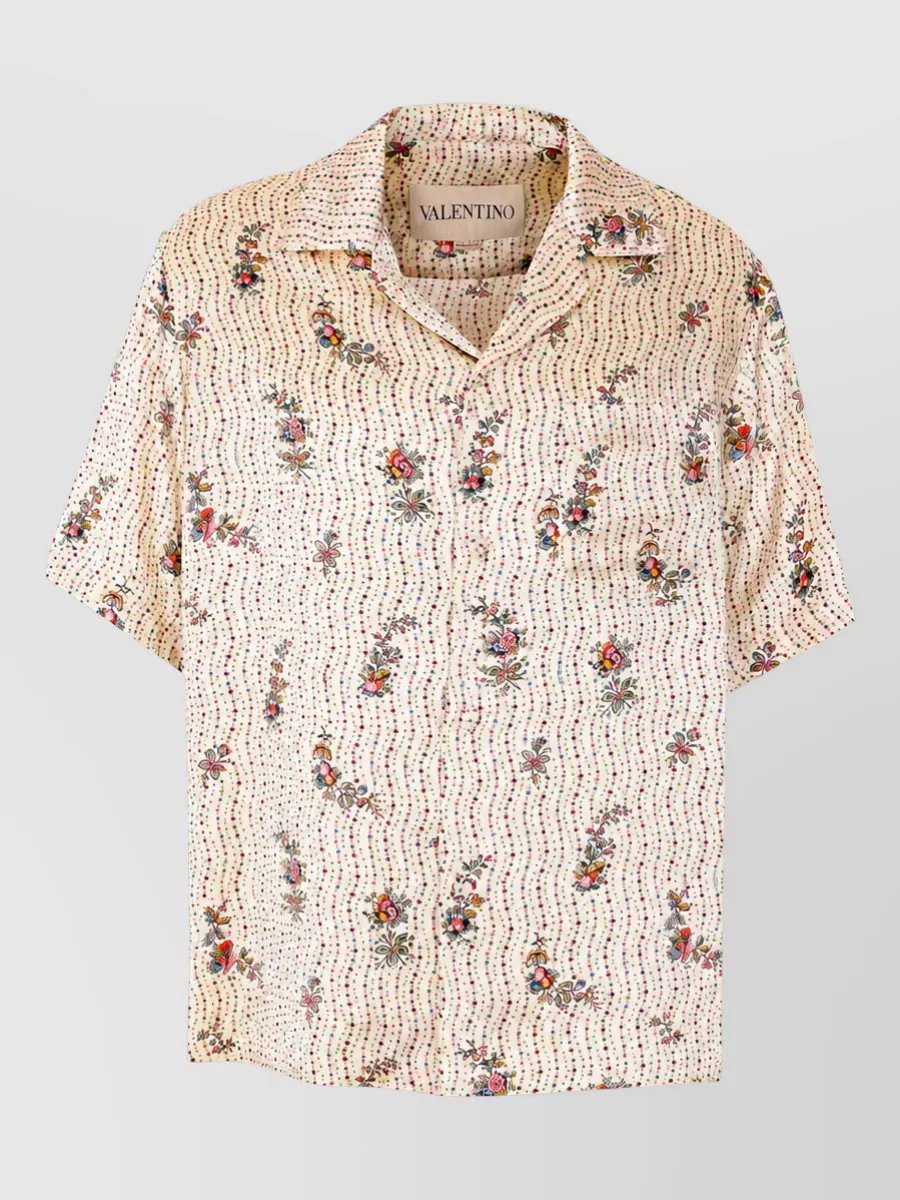 Valentino Garavani silk floral print shirt