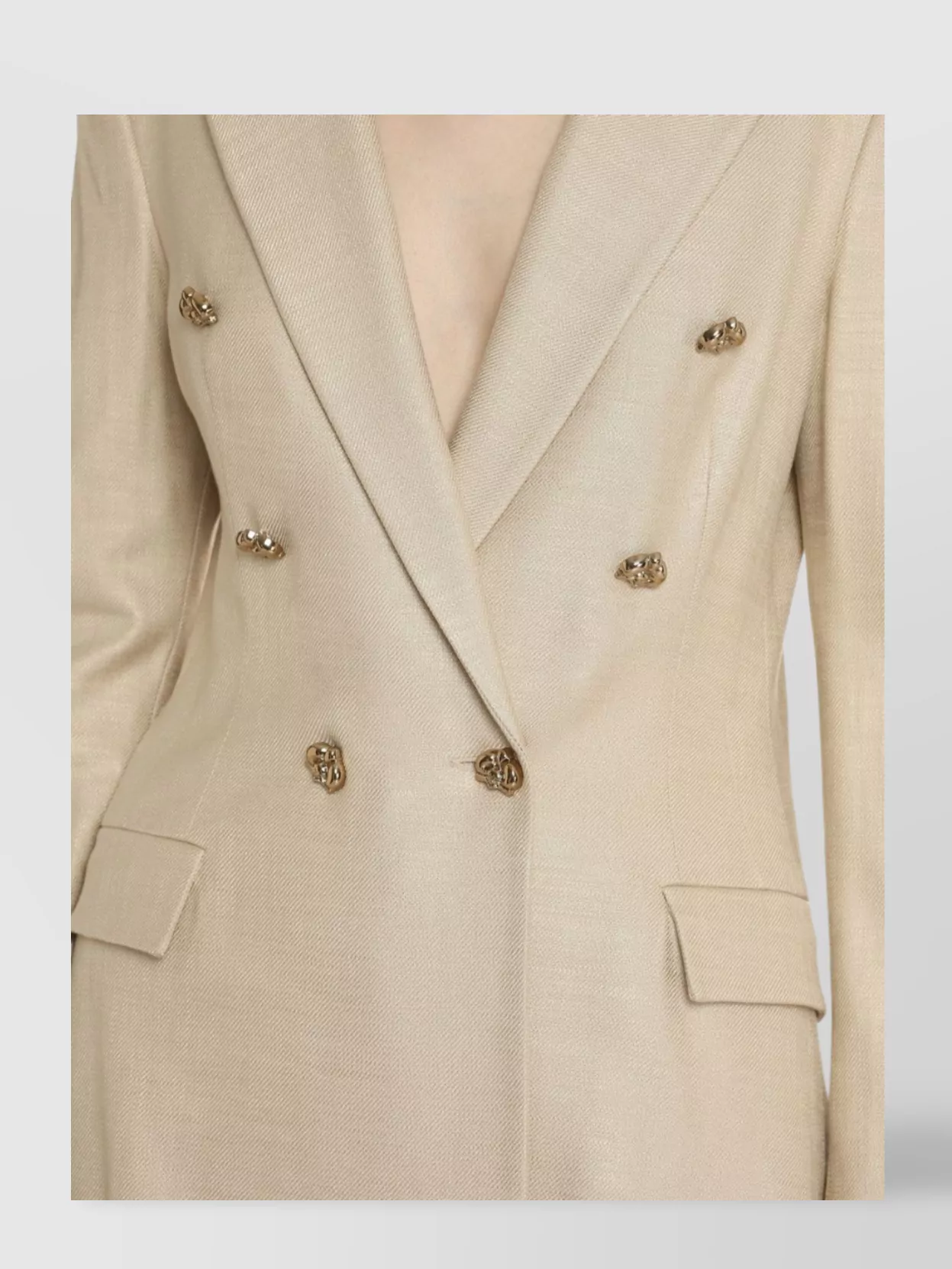 Shop Genny Tailored Blazer With Peak Lapel Collar