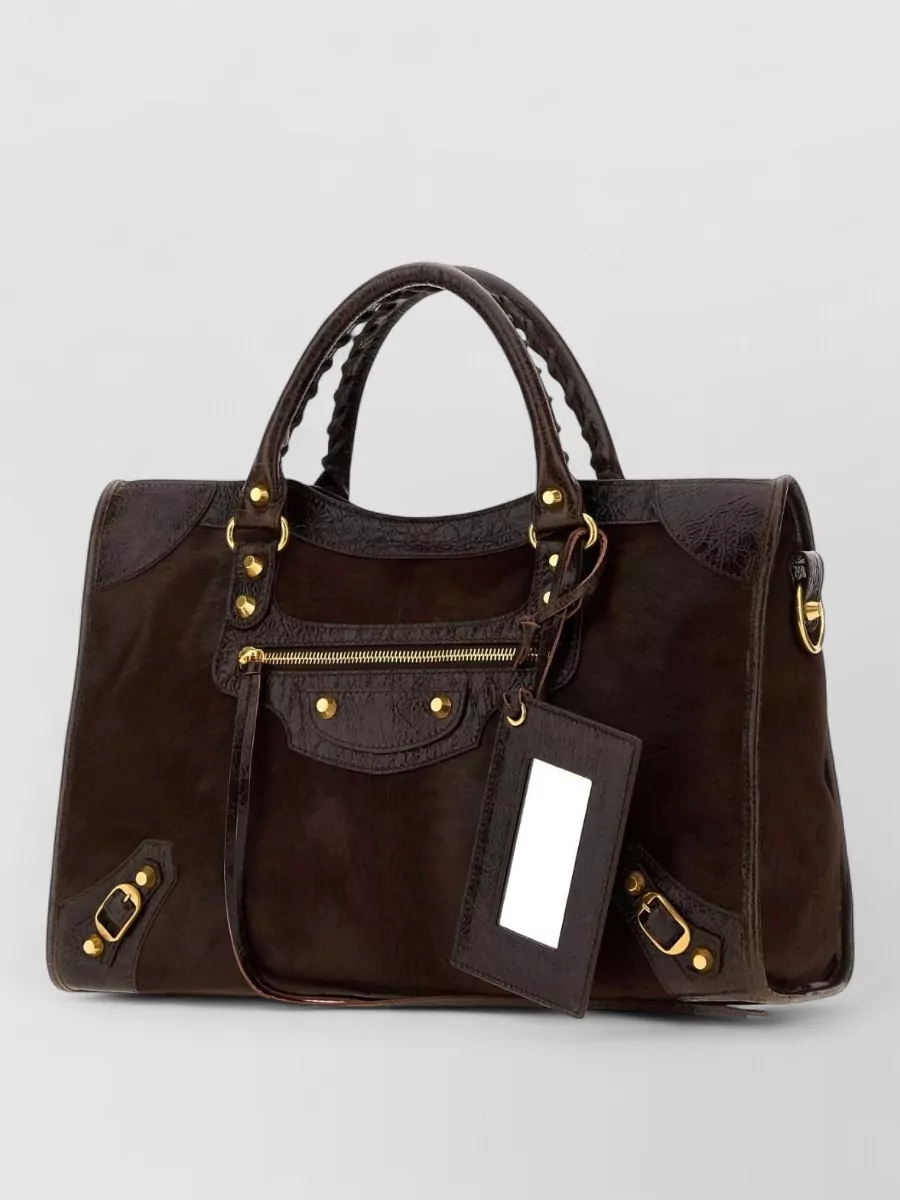 Balenciaga le city medium leather tote bag