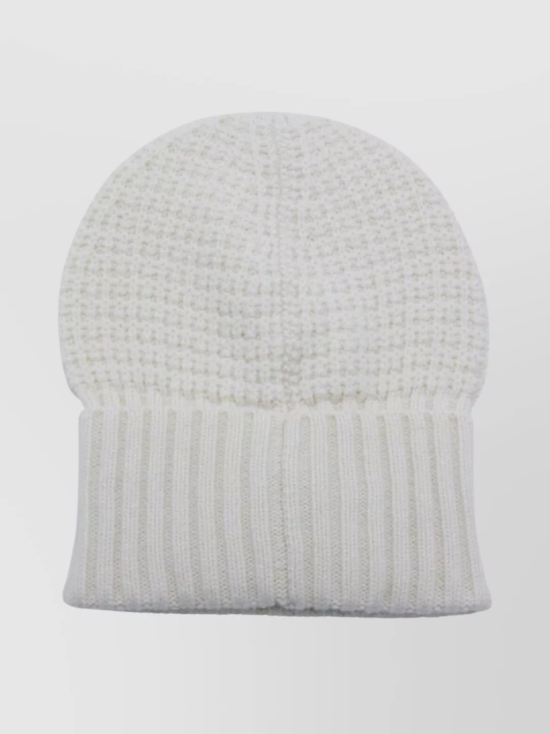 Fabiana Filippi Comfortable Stretch Fit Waffle Knit Hat In Gray