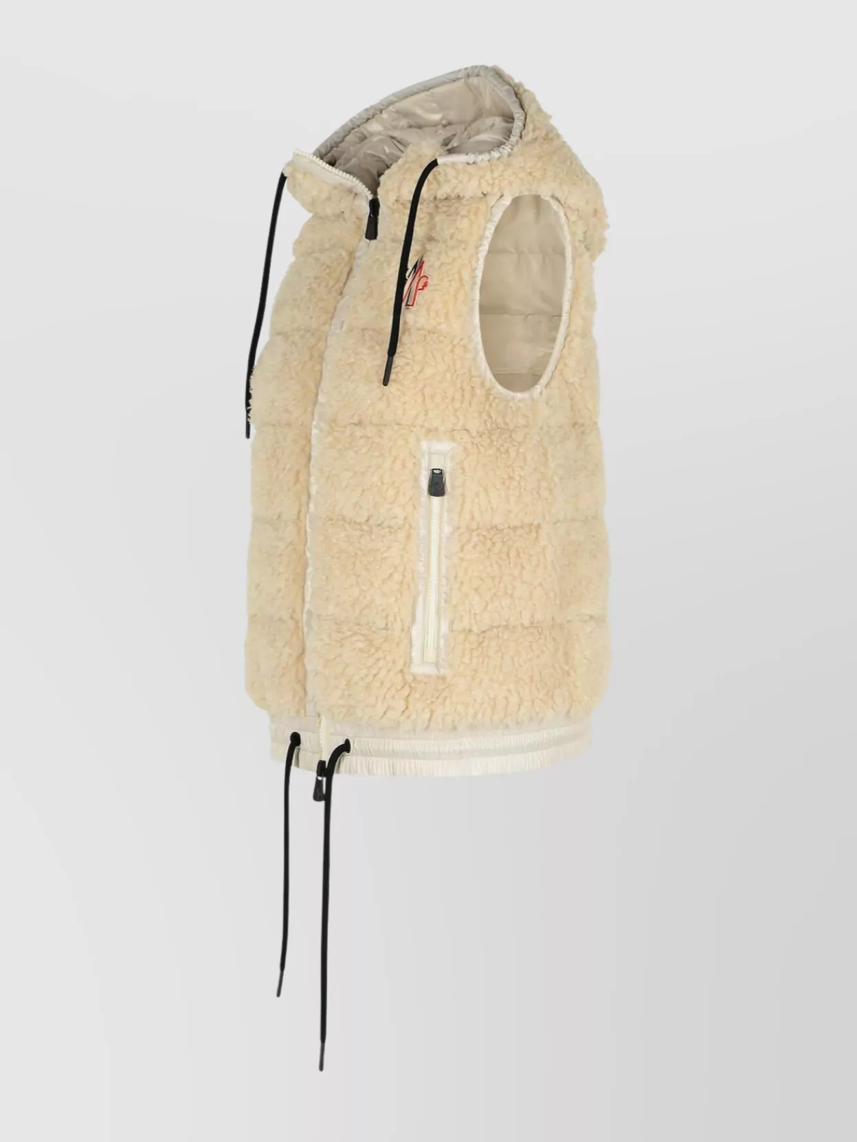 Moncler Grenoble Hooded Sleeveless Vest Drawstring Hem