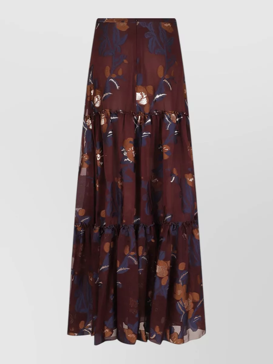 Etro silk maxi skirt