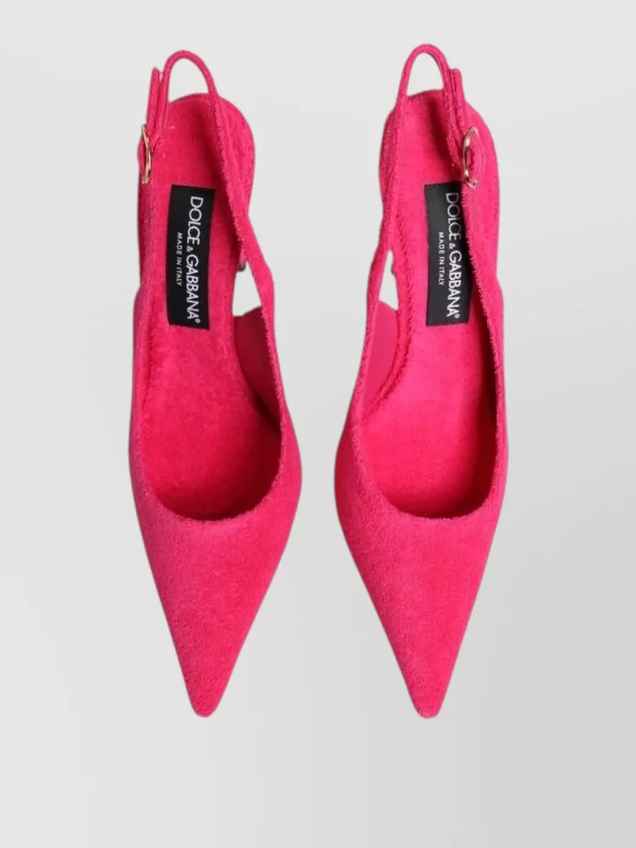 Dolce&Gabbana Cotton Slingback Sandals