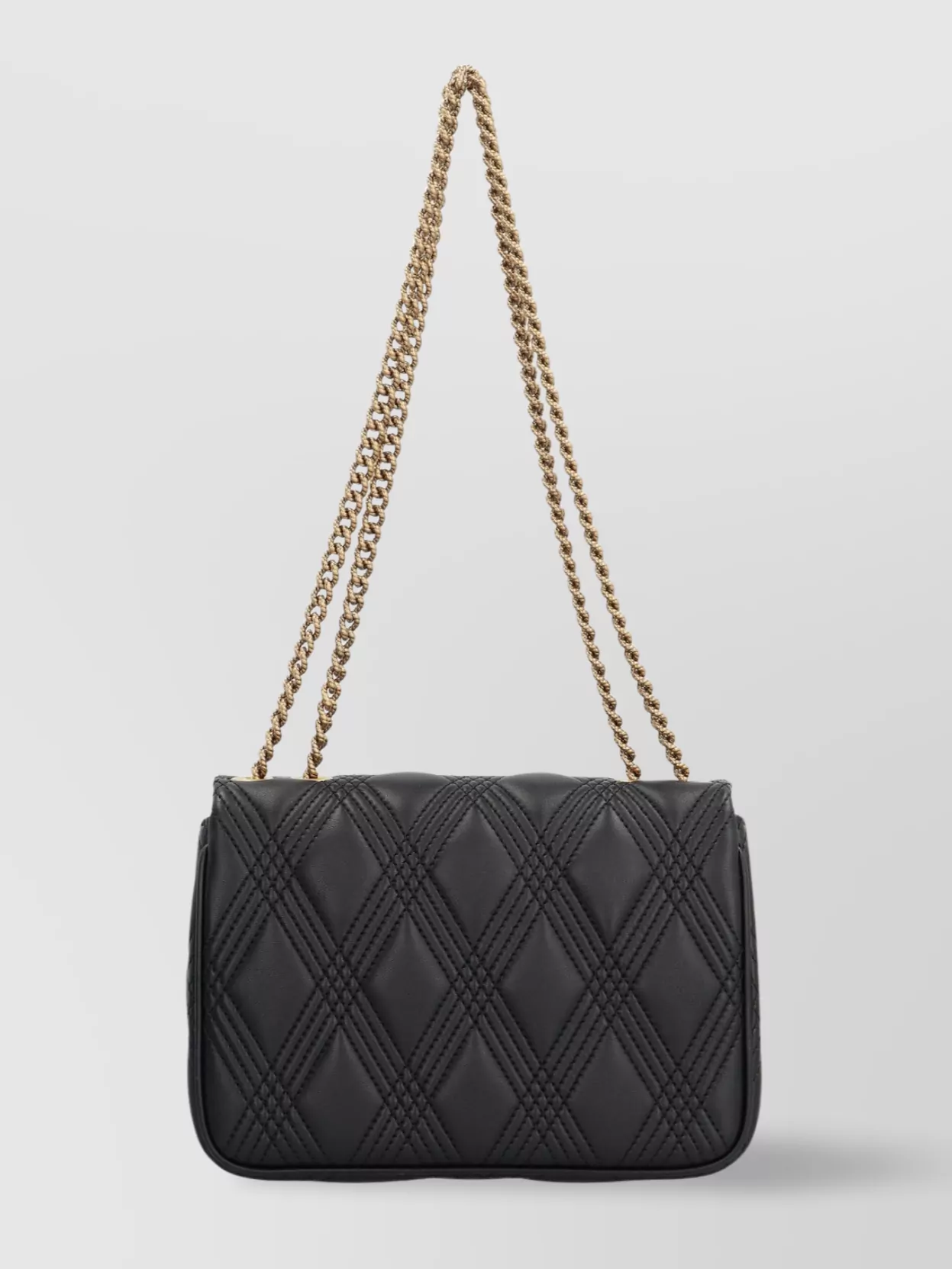 Valentino Quilted Leather Shoulder Bag With Metal Studs