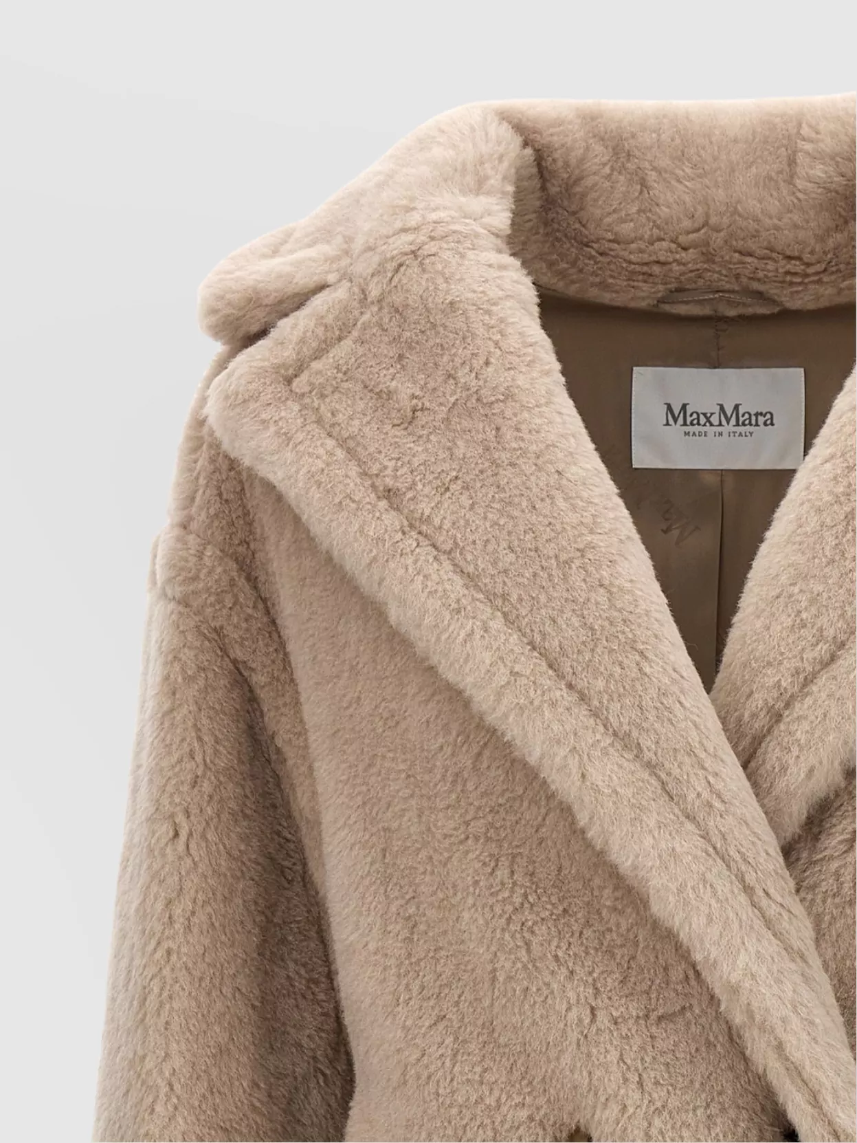 Max Mara 'Tedgirl' Faux Fur Longline Coat
