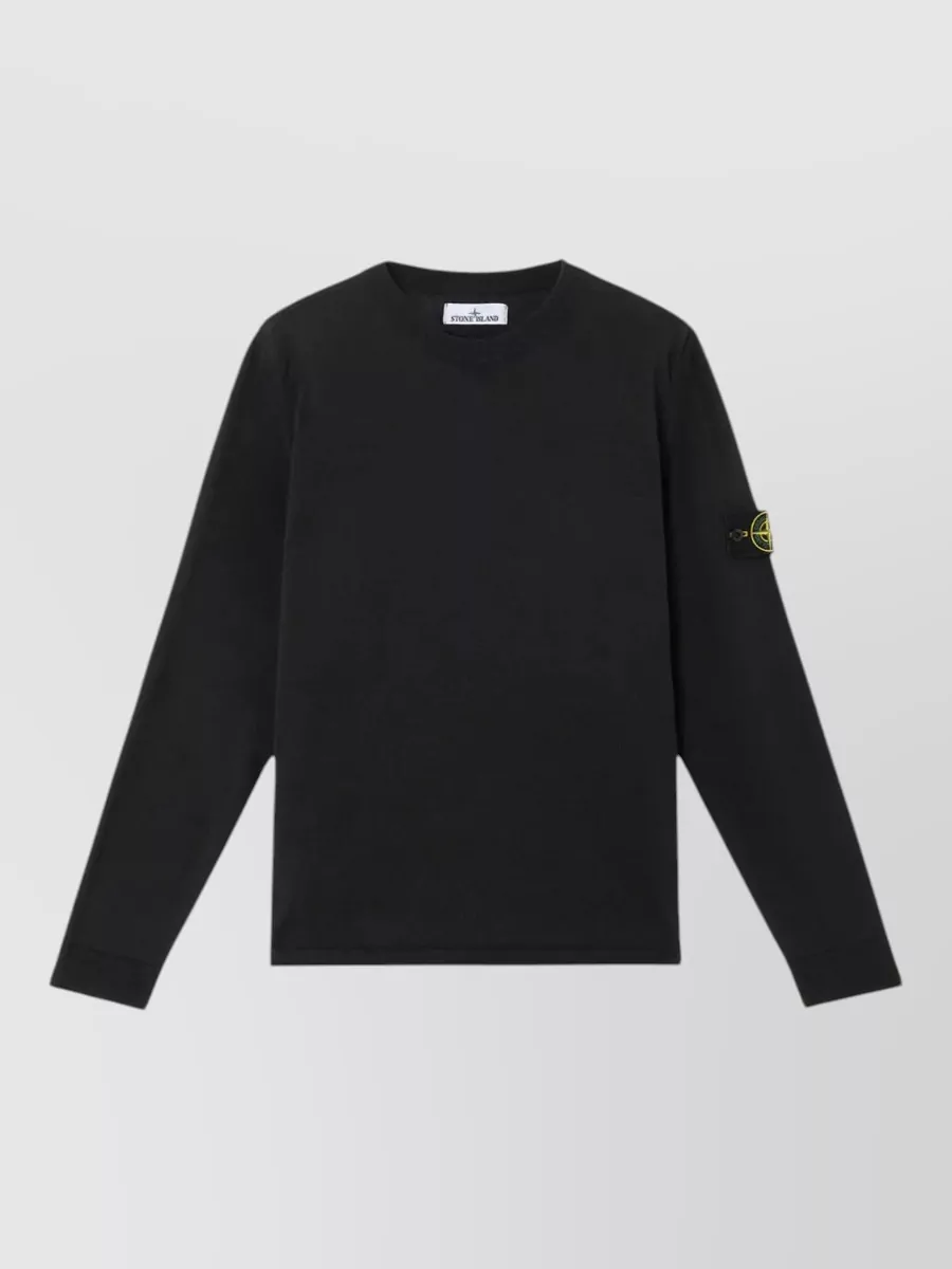 Stone Island virgin wool hooded zip-up jumper