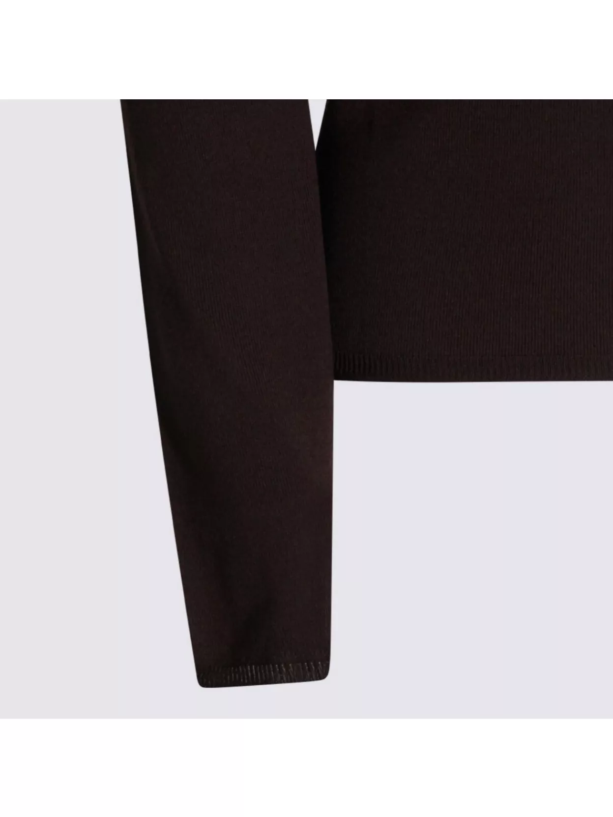 Zanone Long Sleeve Turtleneck Knitwear With Ribbed Texture In Brown