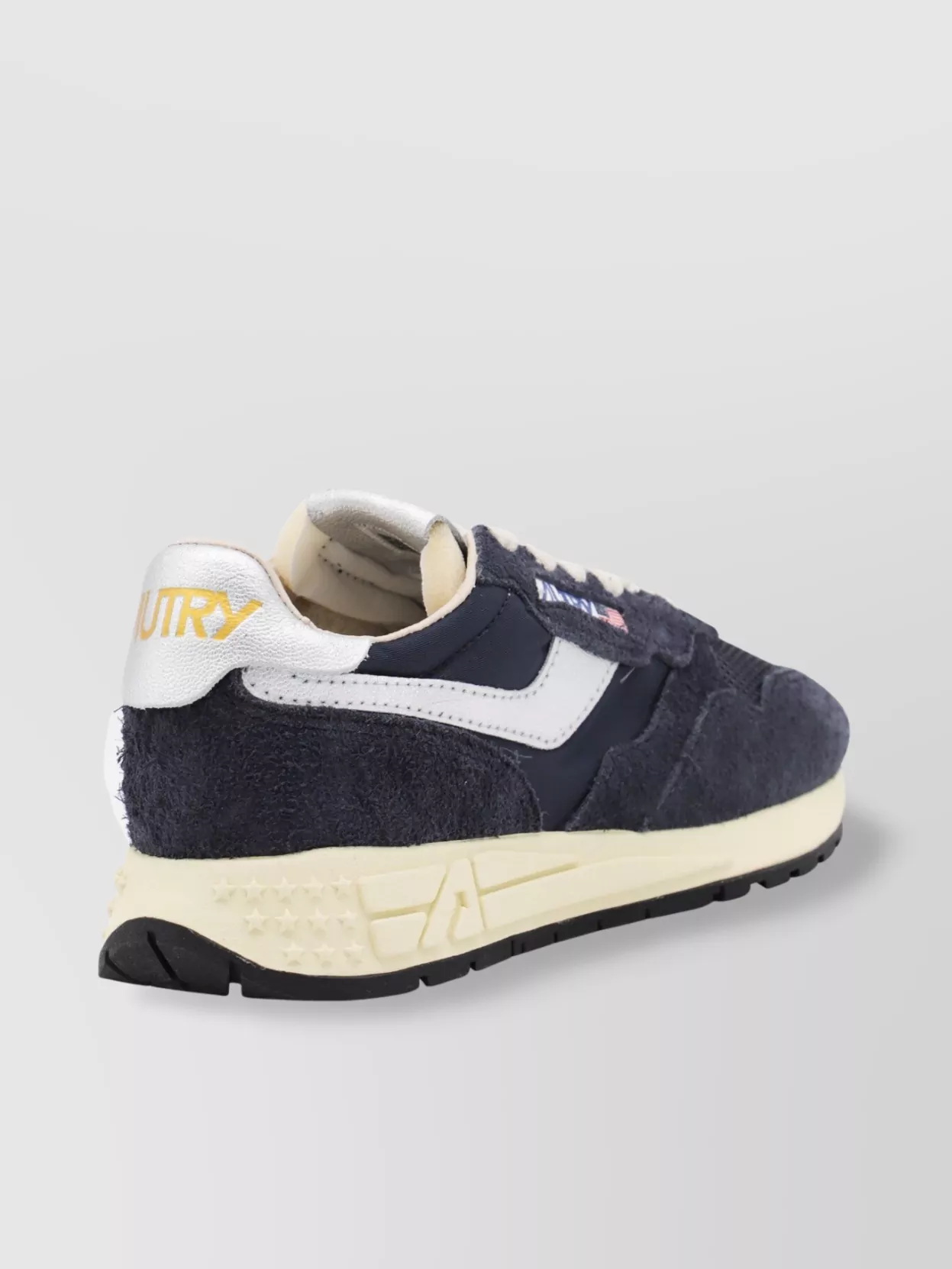 Autry 'reelwind' Blue Low Top Sneakers With Logo Patch On Tongue And Side And Logo Lettering On The Heel In Black