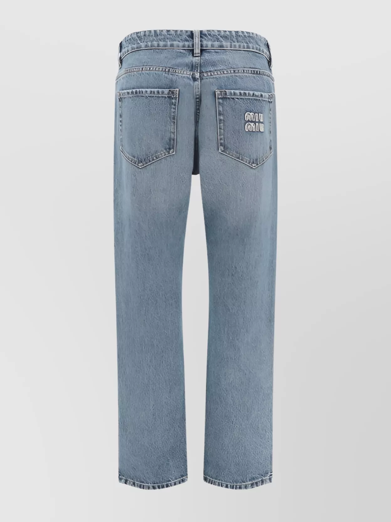 Miu Miu Figure Accentuating High Waist Straight Jeans