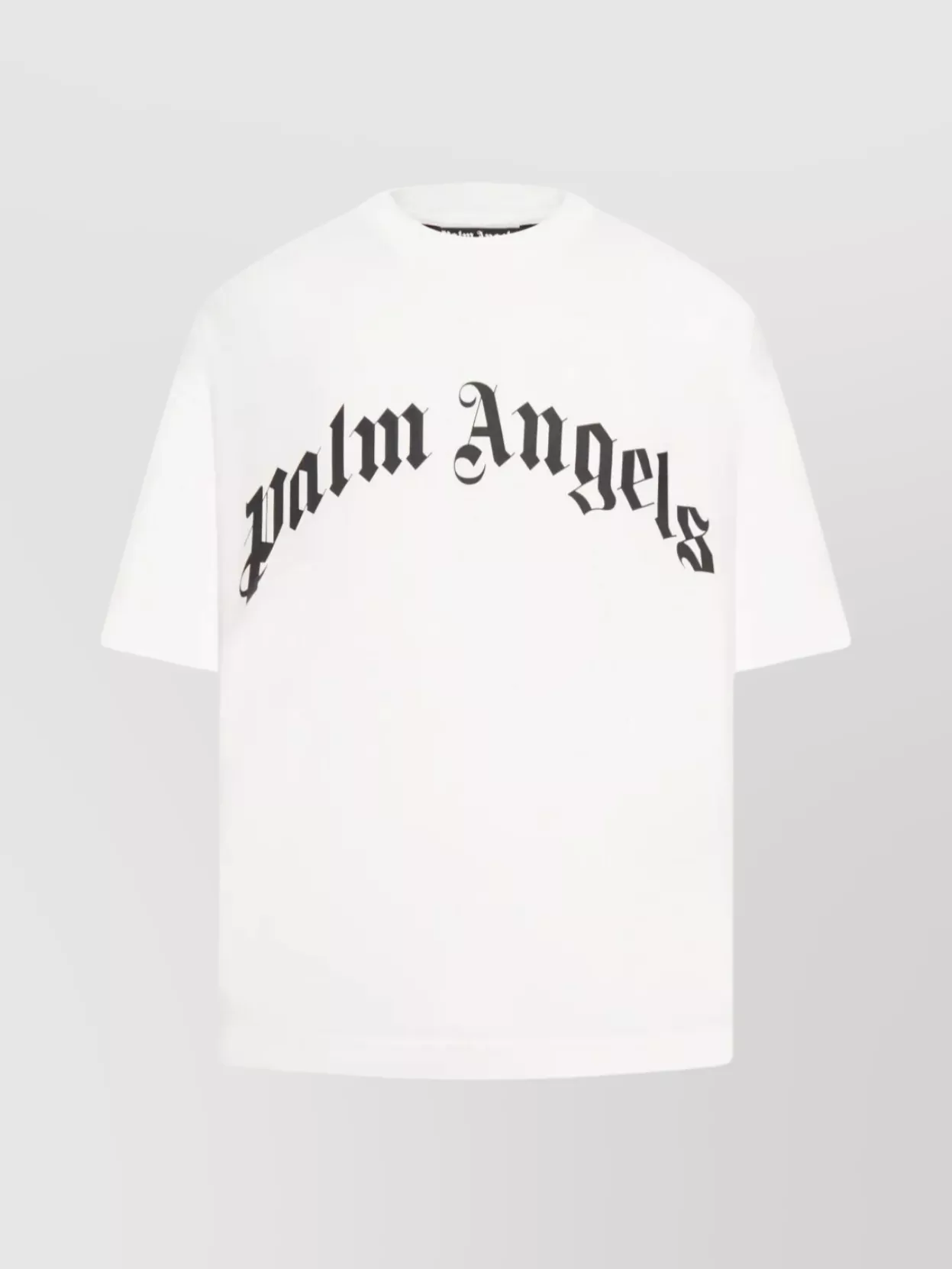 Palm Angels Regular Logo T-shirt Short Sleeves In White