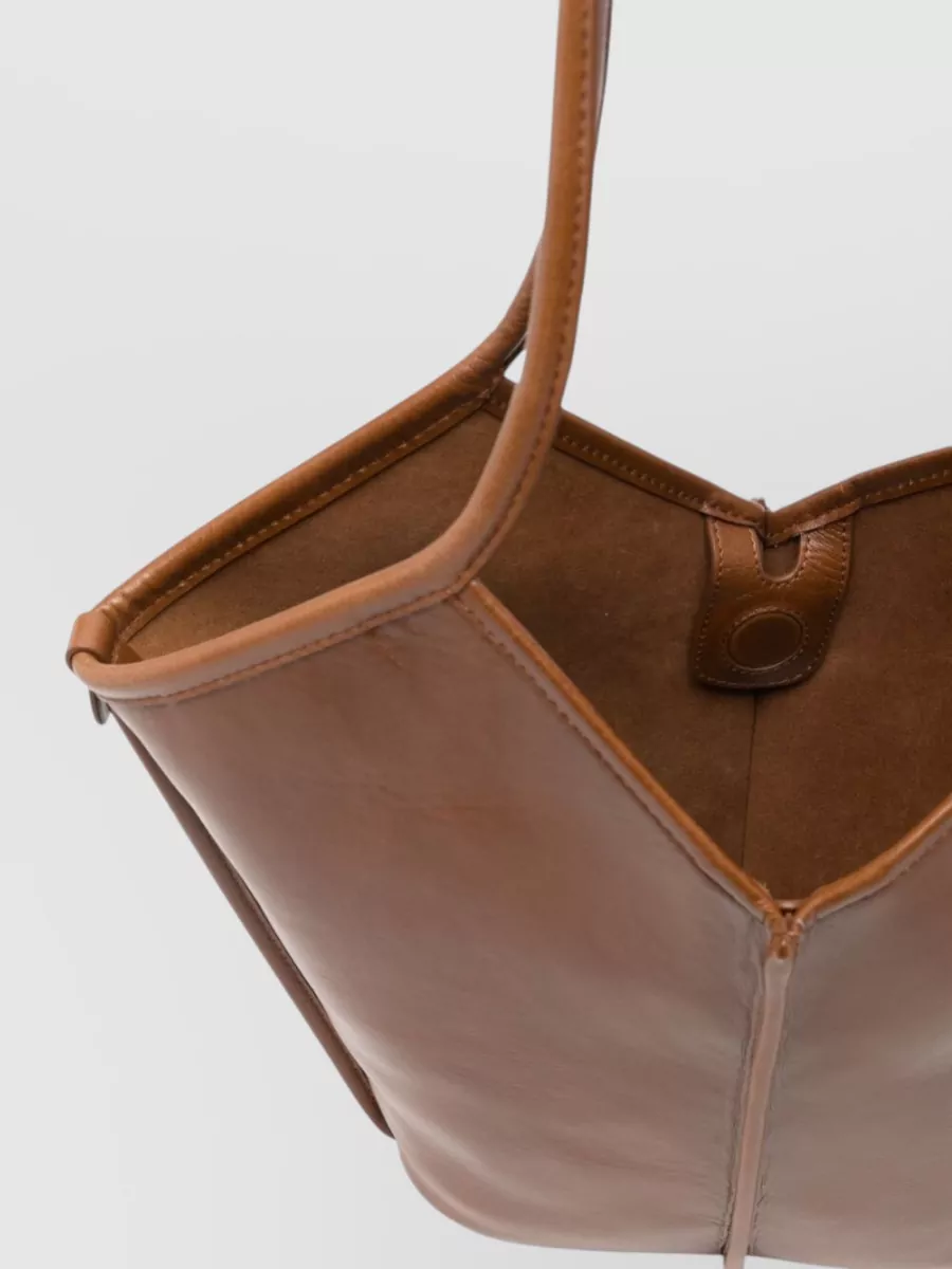 Hereu Calella Leather Tote Bag Double Handles