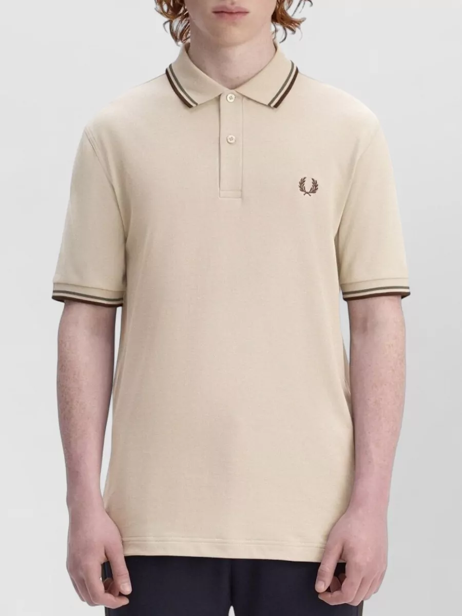 Fred Perry Polo Shirt Logo Detail Short Sleeves
