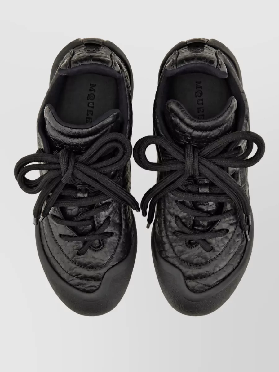 Alexander Mcqueen Leather Lace-Up Sneakers