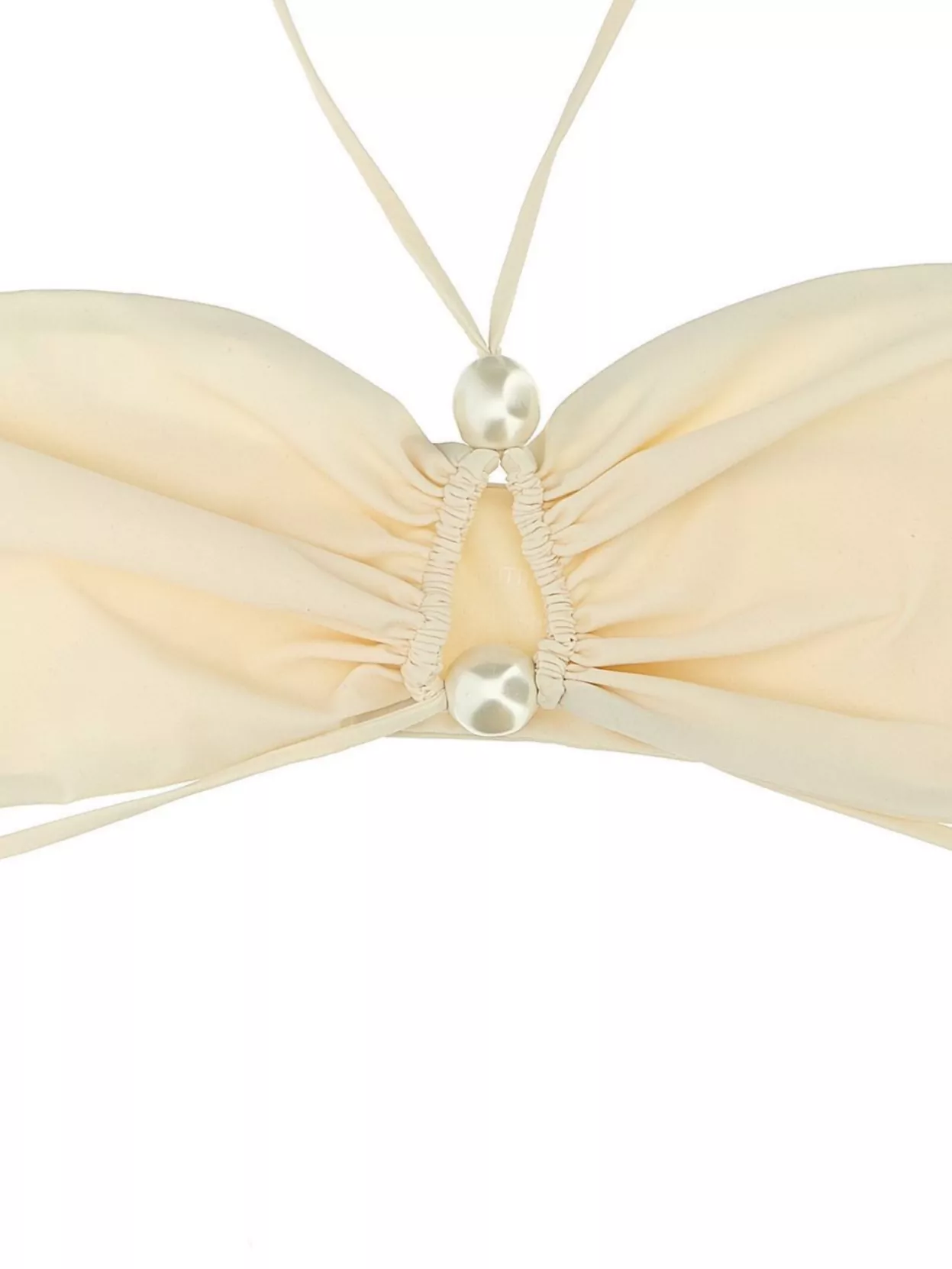 Magda Butrym '03 Halter Neck Bikini Top With Pearl Embellishment'