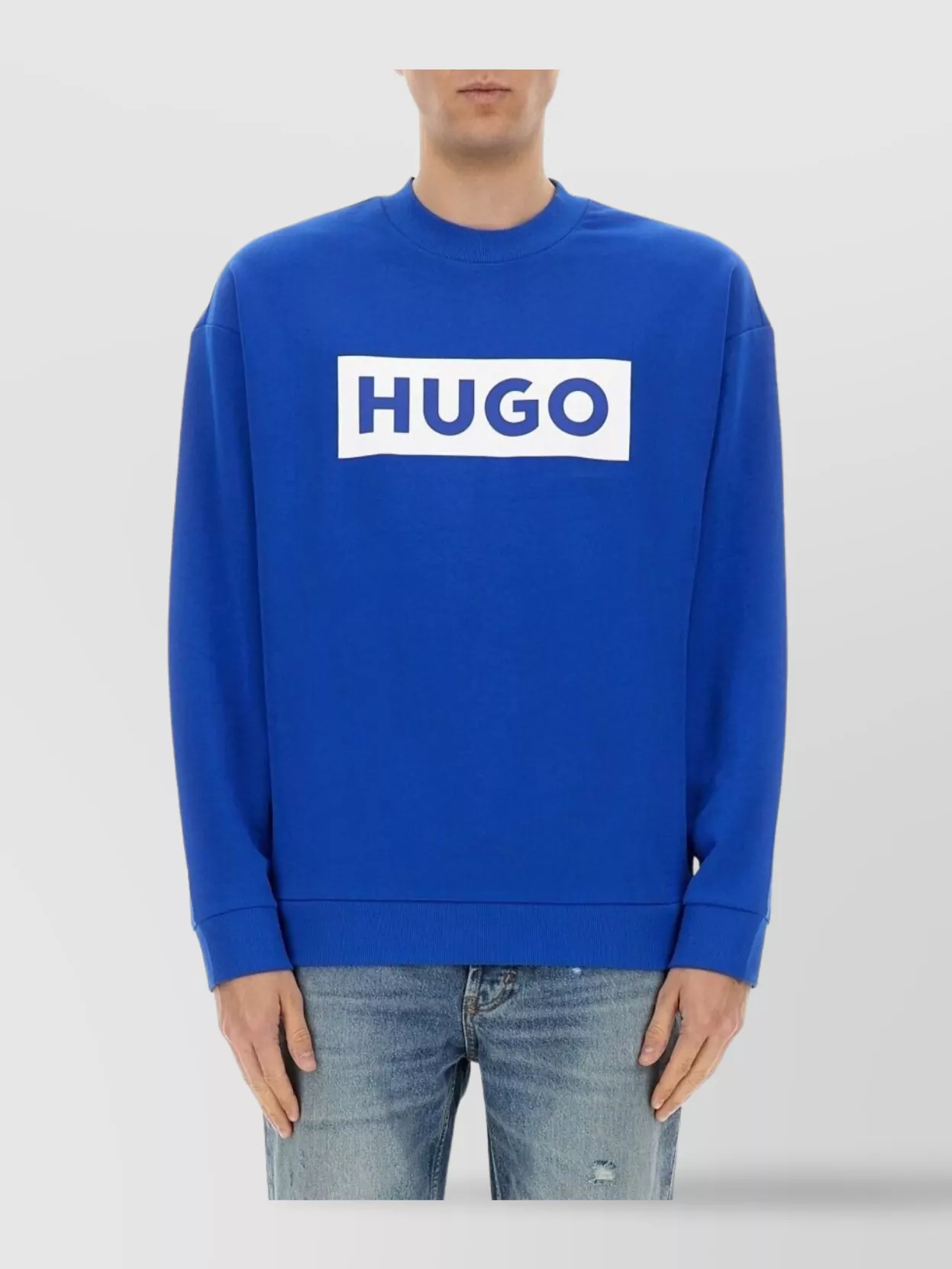 Shop Hugo Boss "niero" Crew Neck Sweatshirt