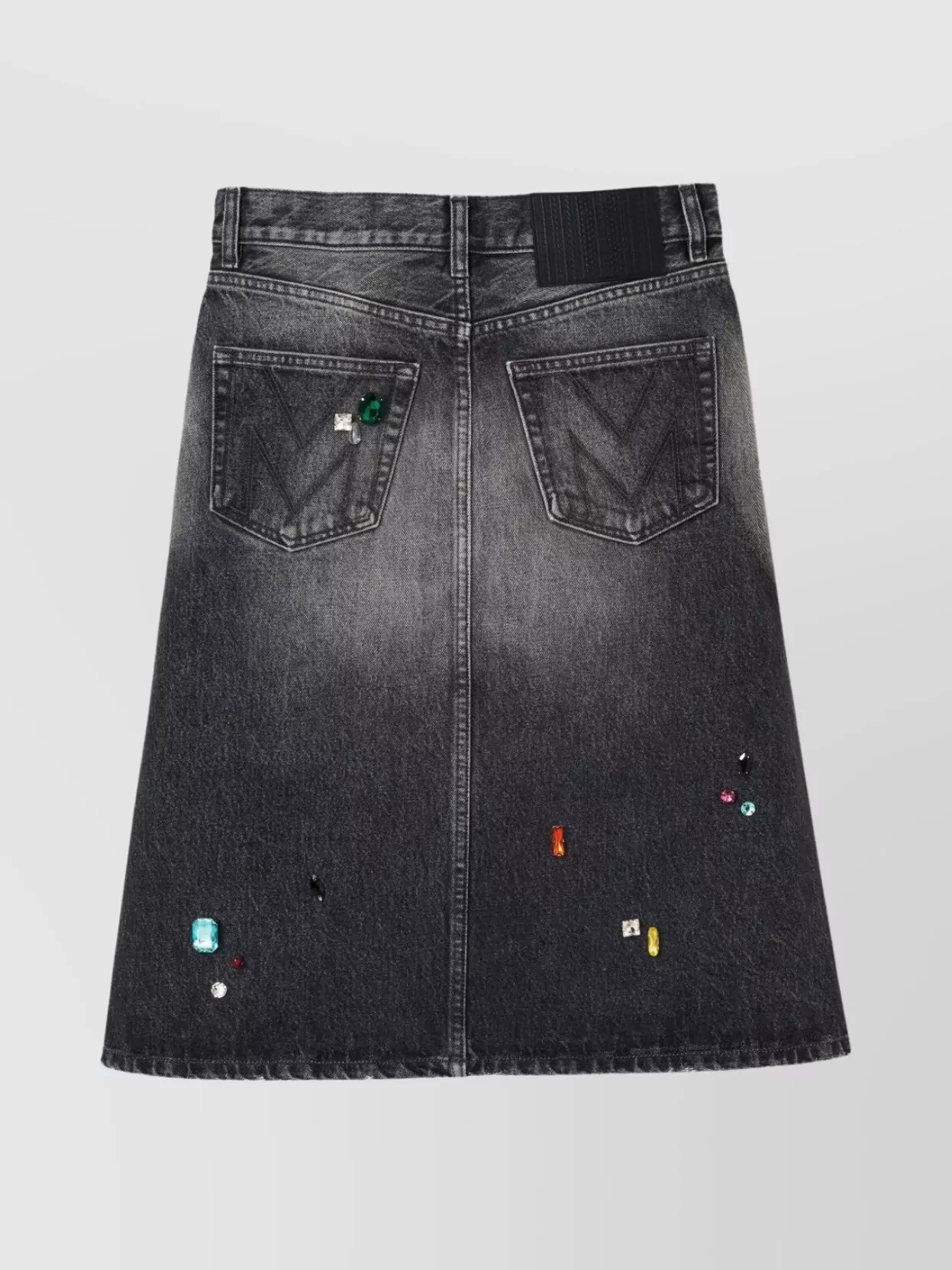 Marc Jacobs Midi Denim Skirt With Back And Front Pockets