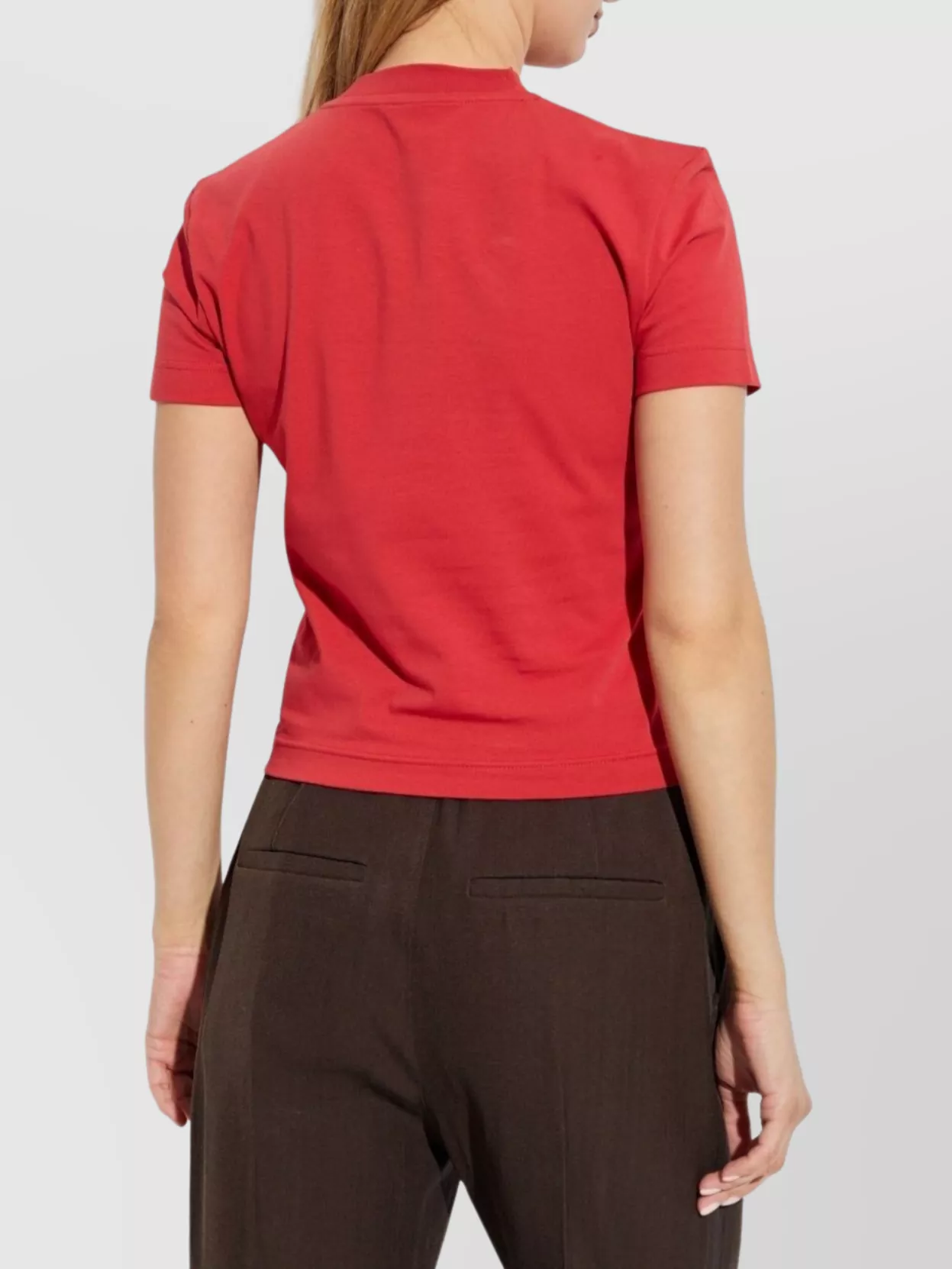 Jacquemus Ribbed Crew Neck Short Sleeve Top