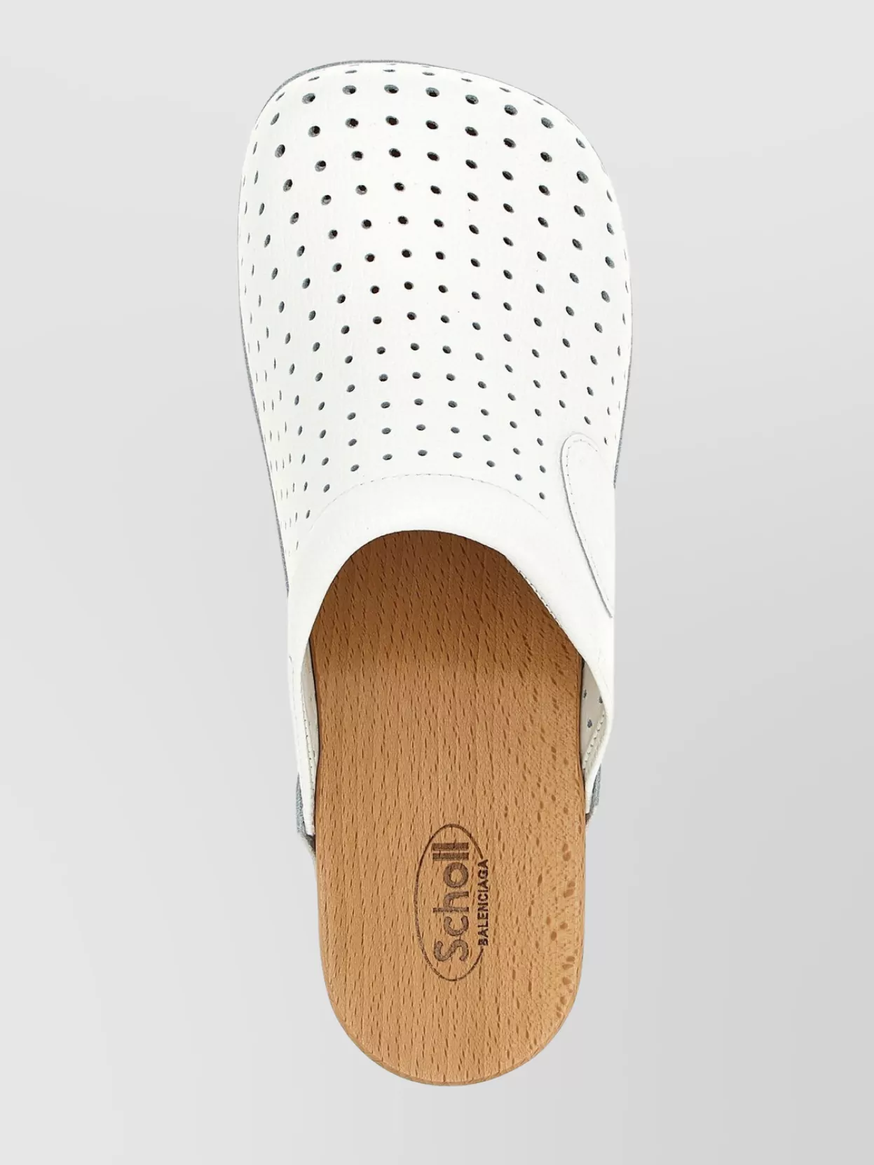 Balenciaga X Scholl 40mm Clog Mules In White