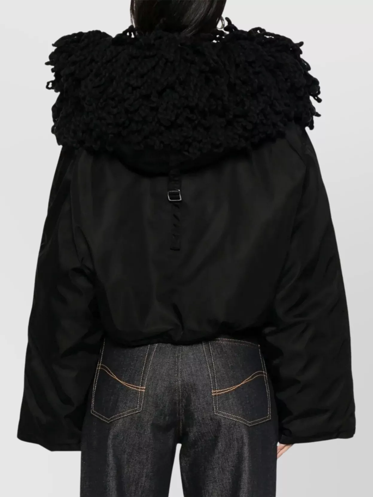 Stella Mccartney Knit Collar Short Coat