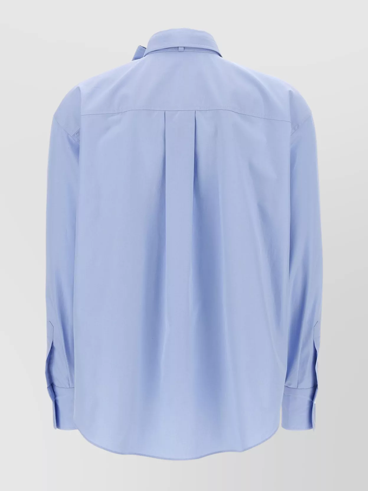 Brunello Cucinelli Bow Pocket Long Sleeve Shirt In Blue