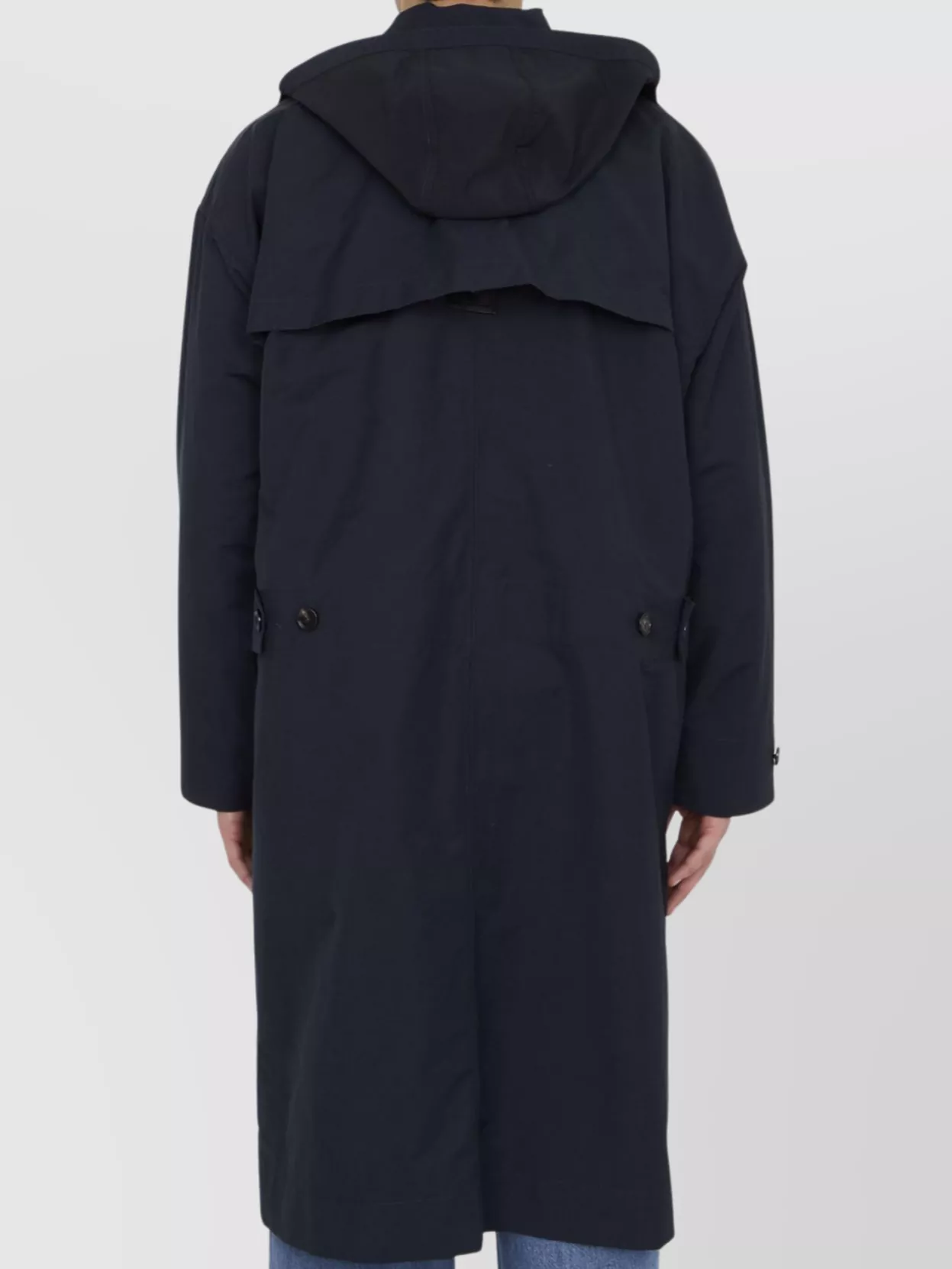 Bottega Veneta Oversized Trench Coat With Drawstring Hood