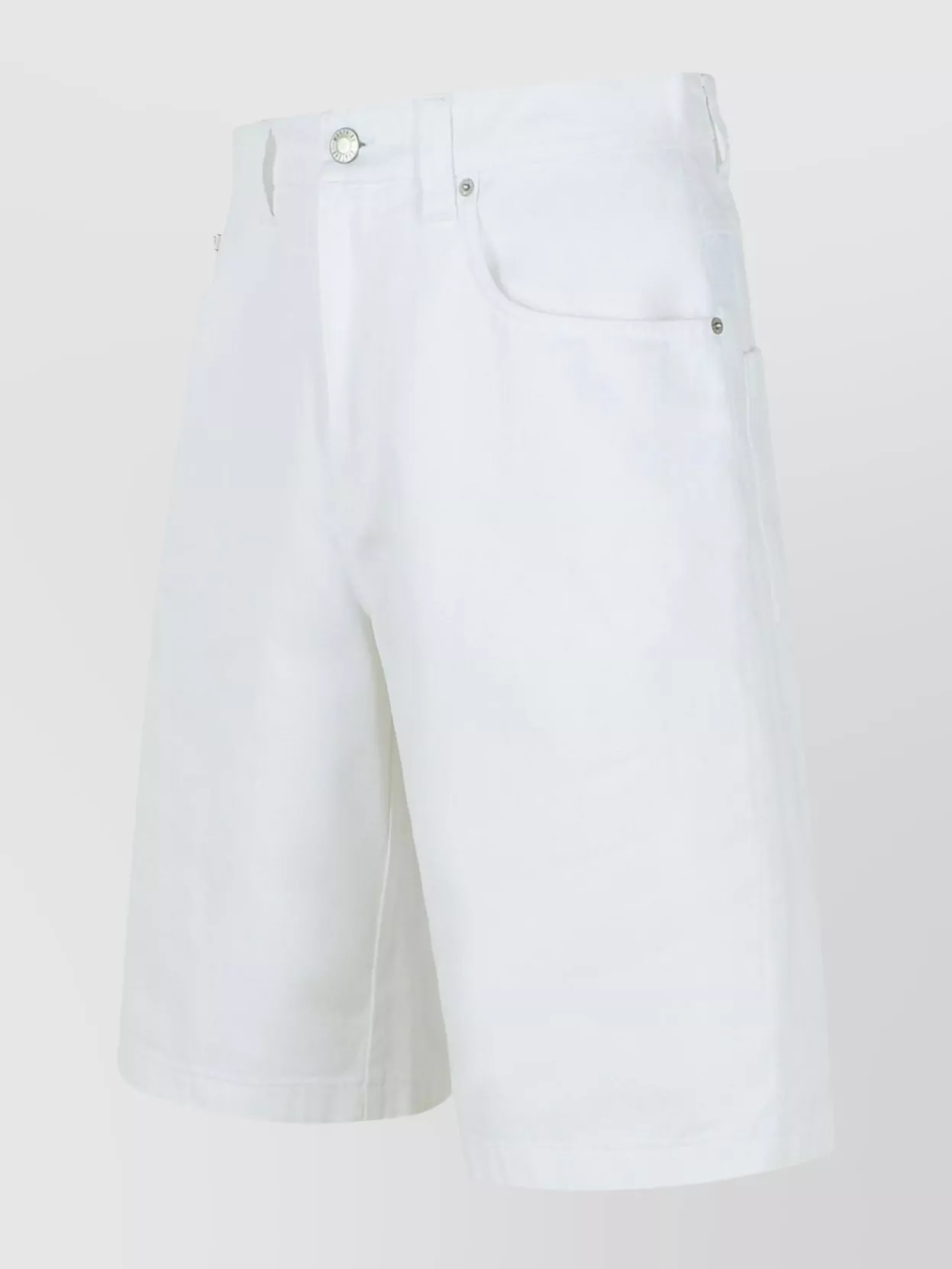 Moschino Cotton Bermuda Shorts With Pockets And Rivets