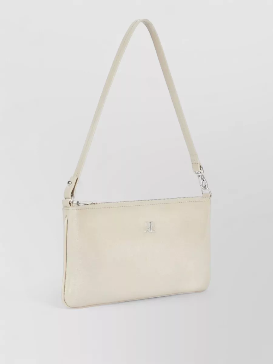 Courrèges Cloud Leather Clutch Bag