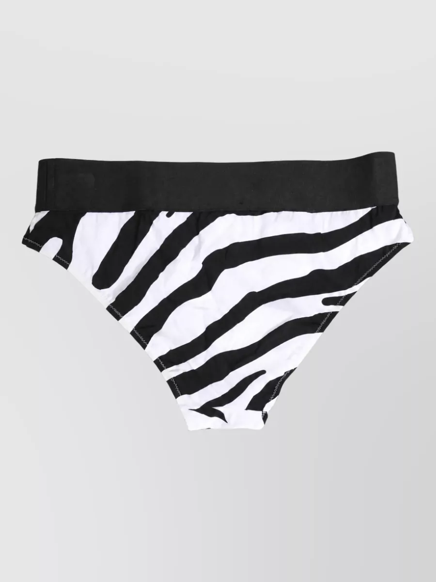 Dolce&Gabbana Zebra Print Bikini Briefs