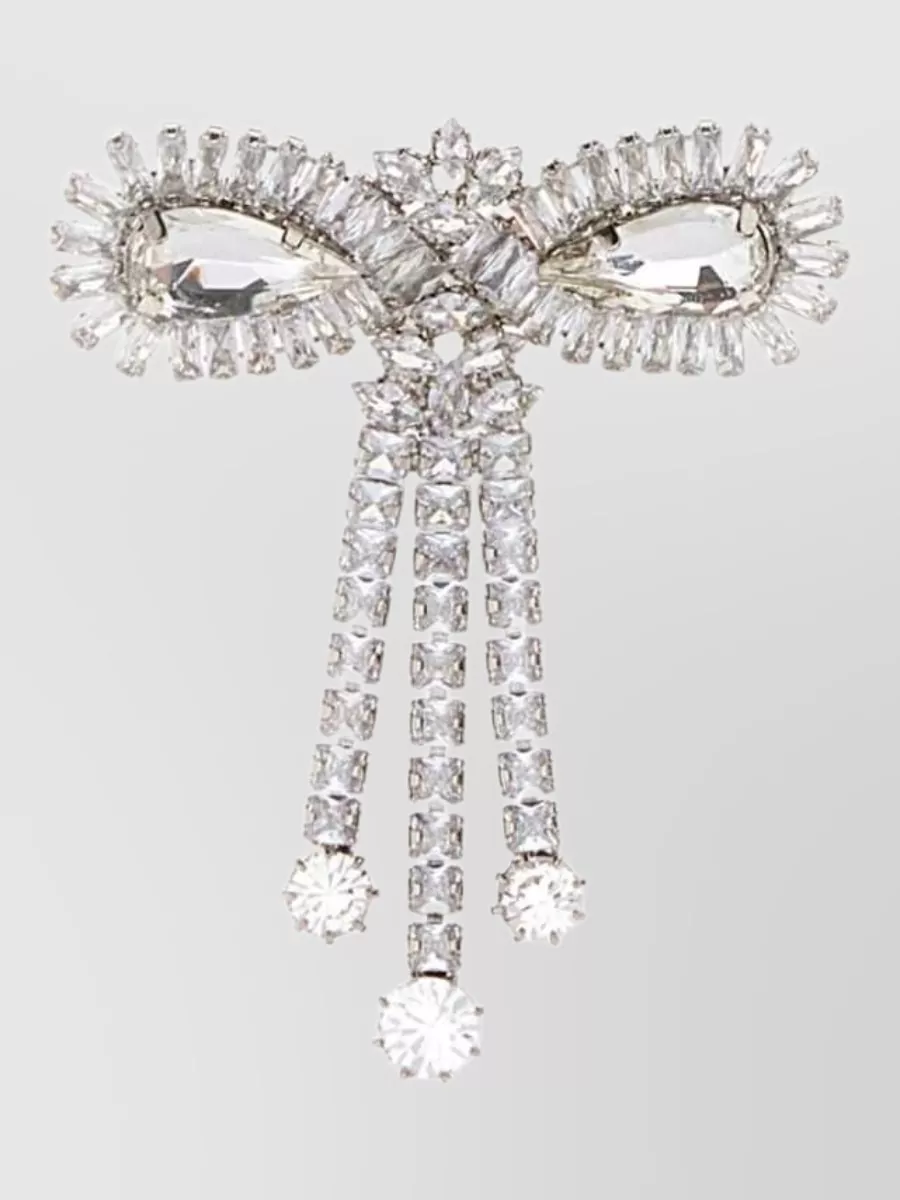 Alessandra Rich embellished metal brooch