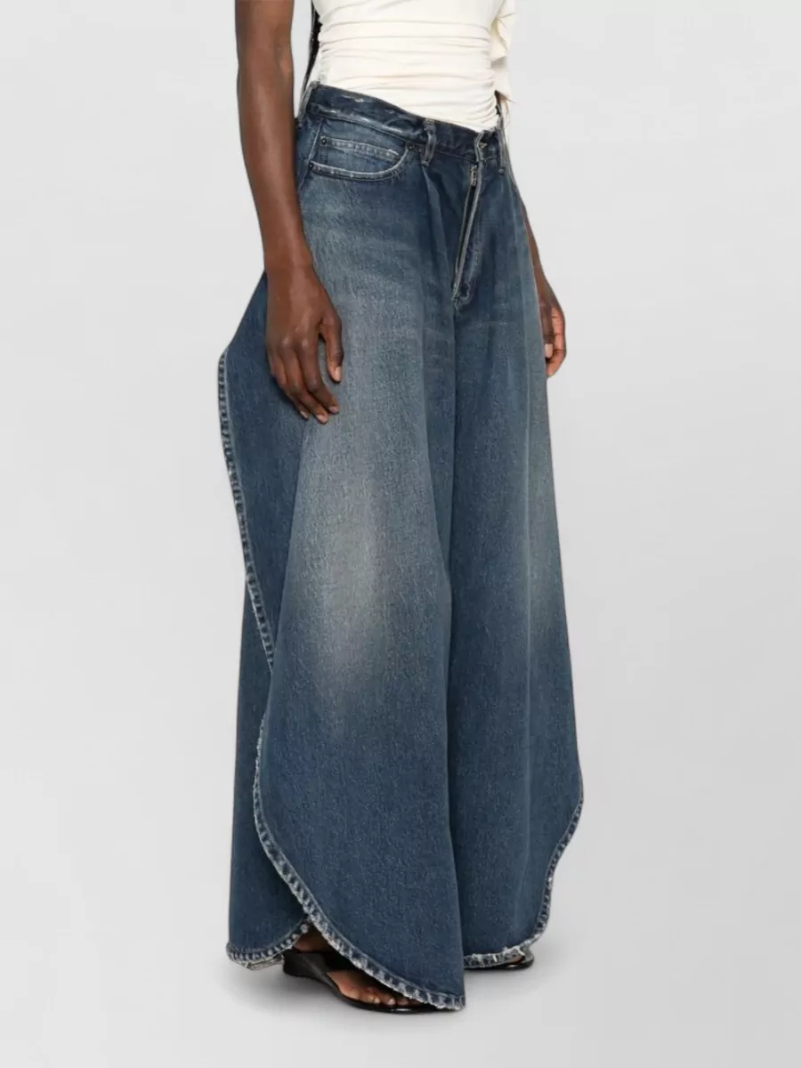 Balenciaga Tulipano Distressed Straight-Leg Jeans