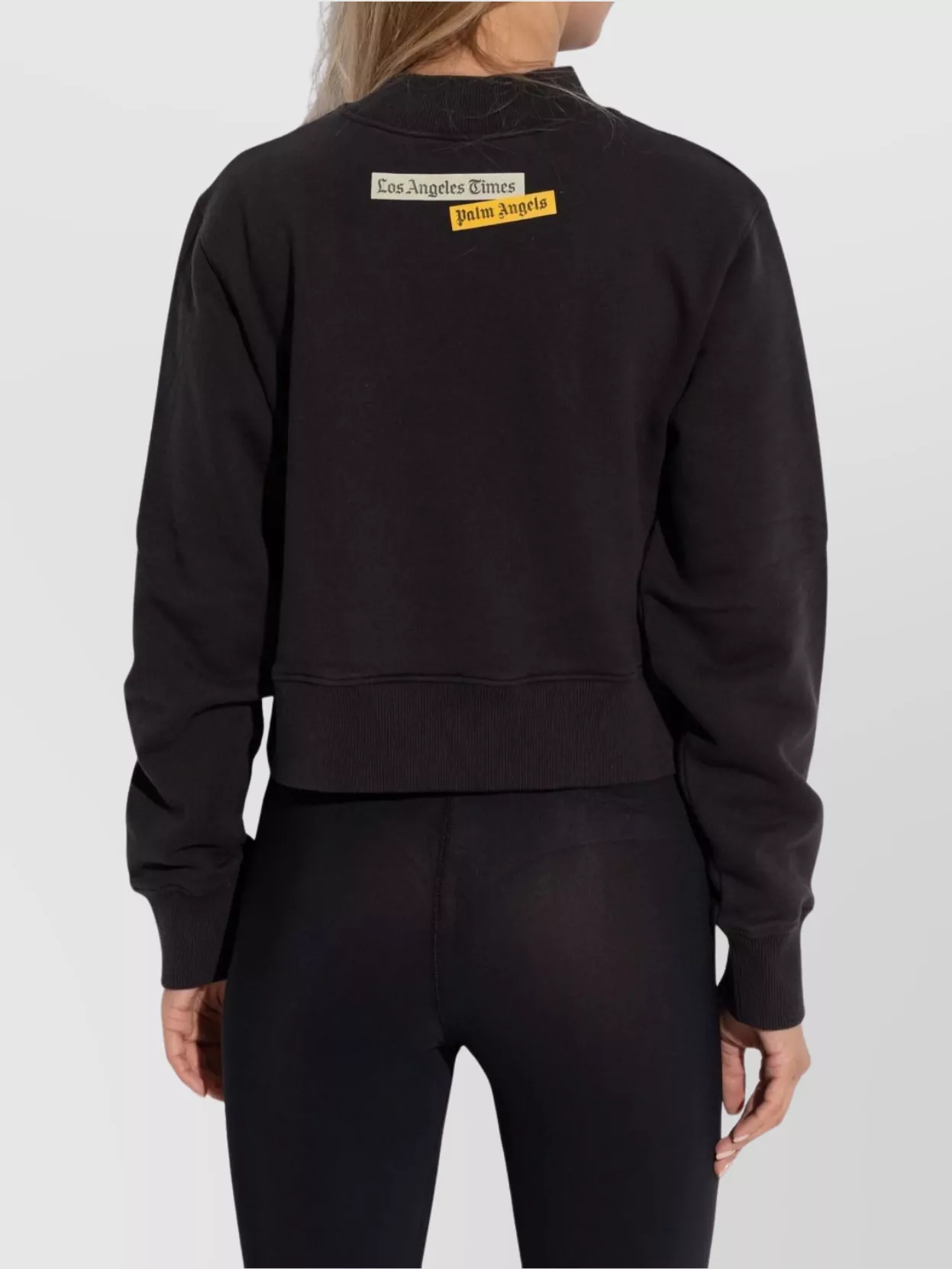 Palm Angels Graphic Print Crew Neck Long Sleeve Sweatshirt