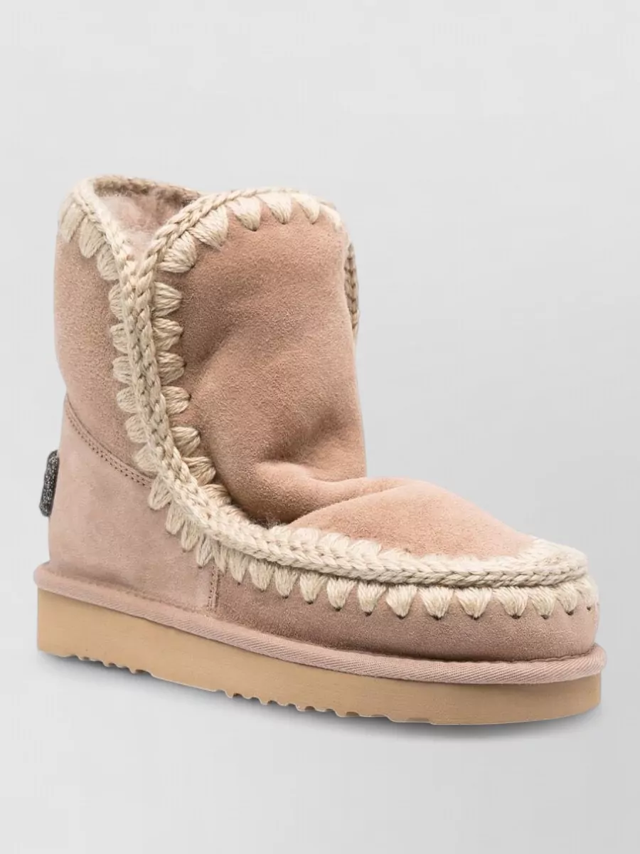 Mou Sheepskin Ankle-Length Slippers