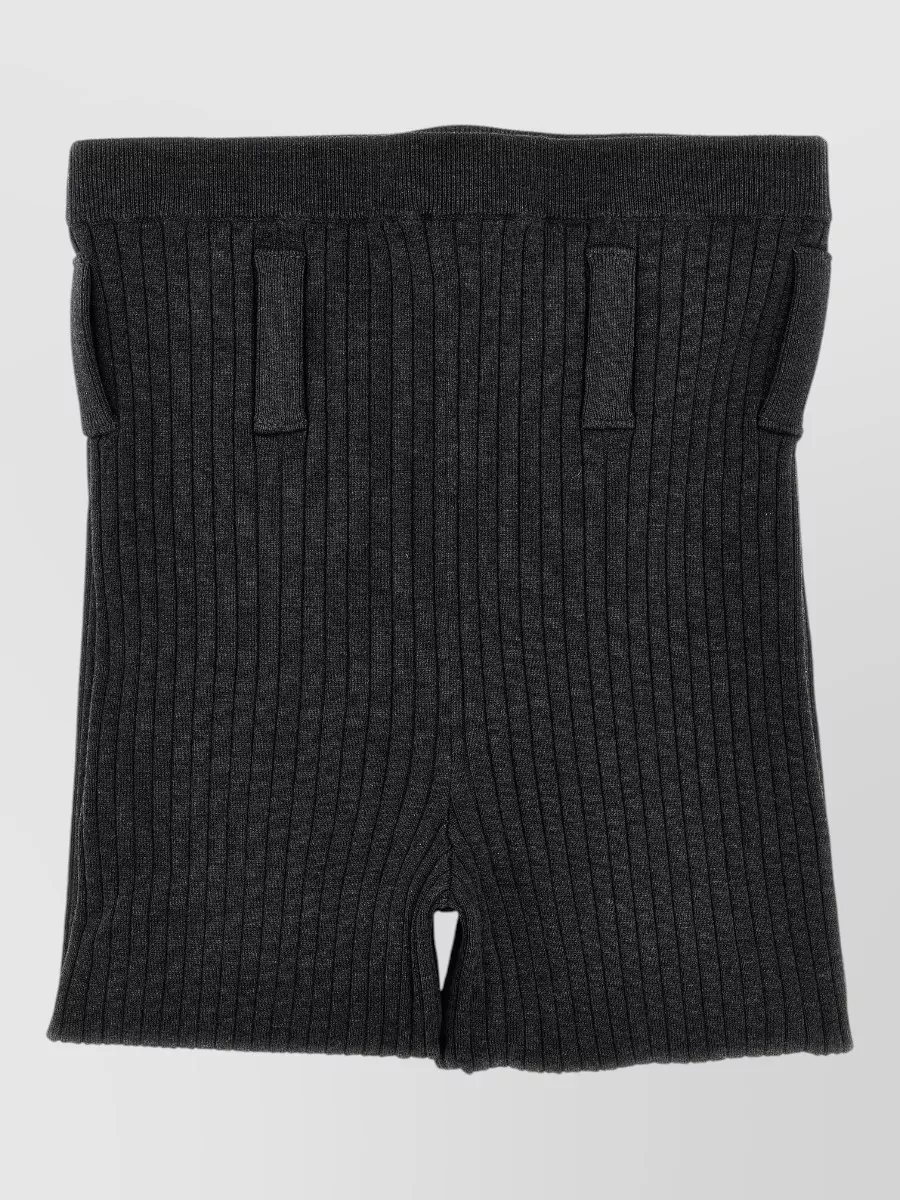 Prada ribbed knee-length shorts