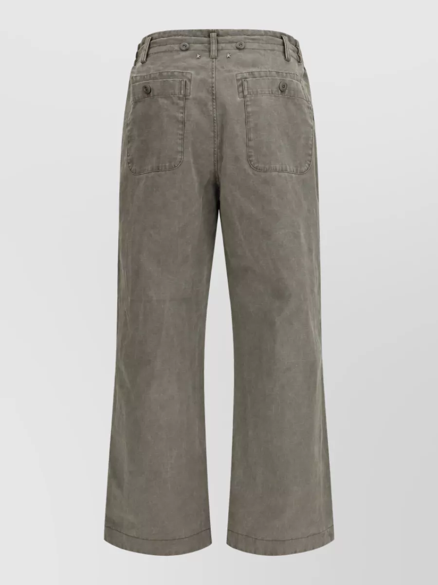 Golden Goose Relaxed-Fit Wide-Leg Chino Shorts