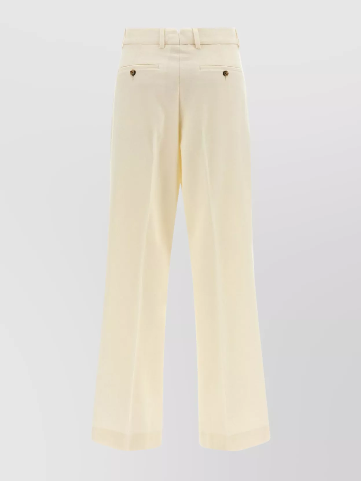 Ami Alexandre Mattiussi Tailored Trousers With Pleats And Pockets In White