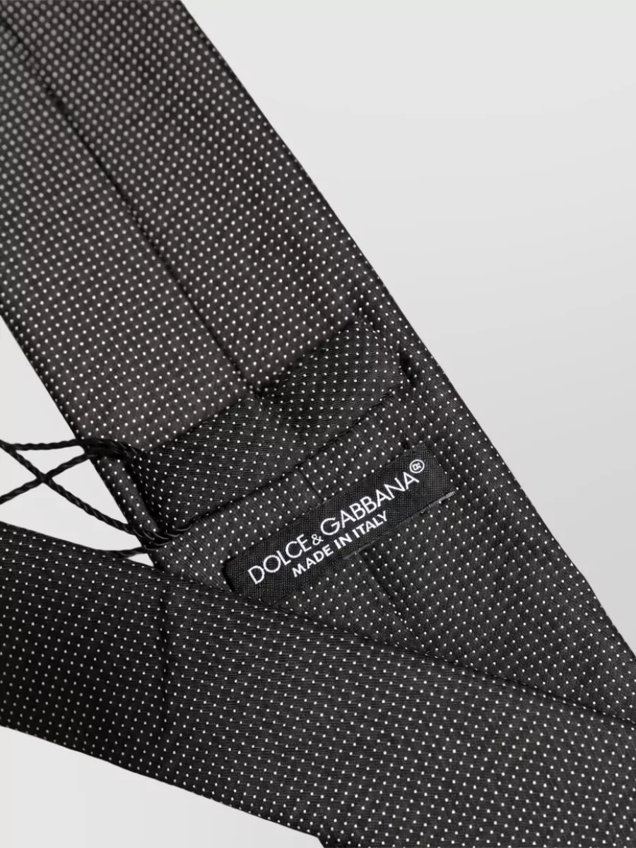 Dolce&Gabbana Silk Micro Polka Dot Tie