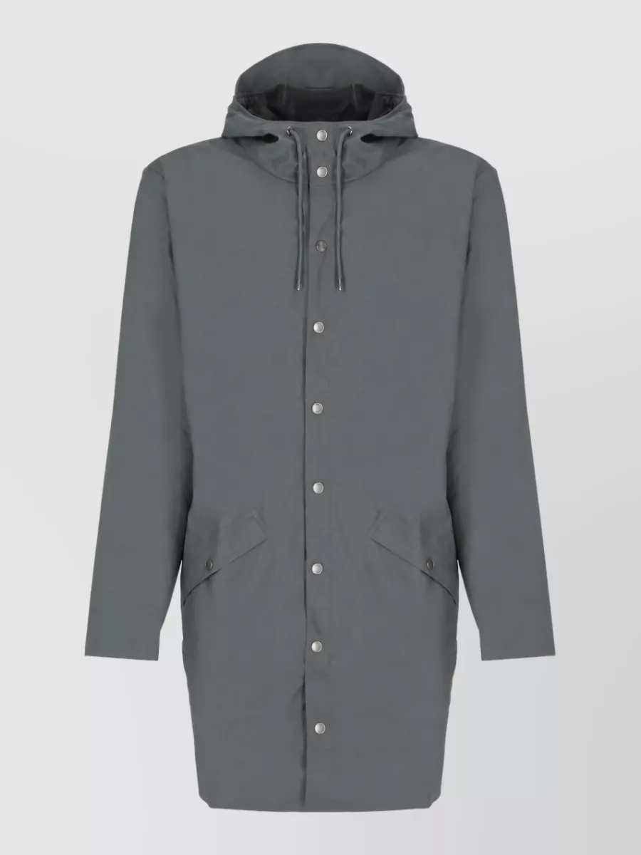 Rains long hooded lightweight jacket