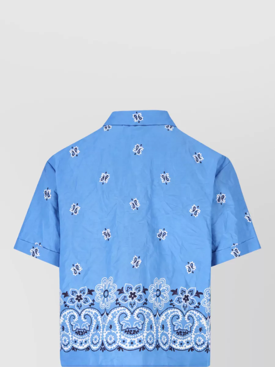 Miu Miu Bandana Print Short Sleeve Shirt