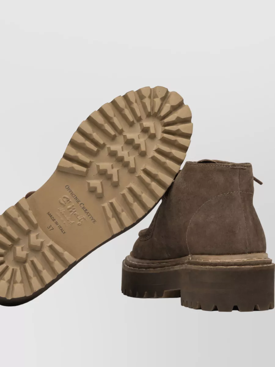 Officine Creative Suede Leather Ankle Boots