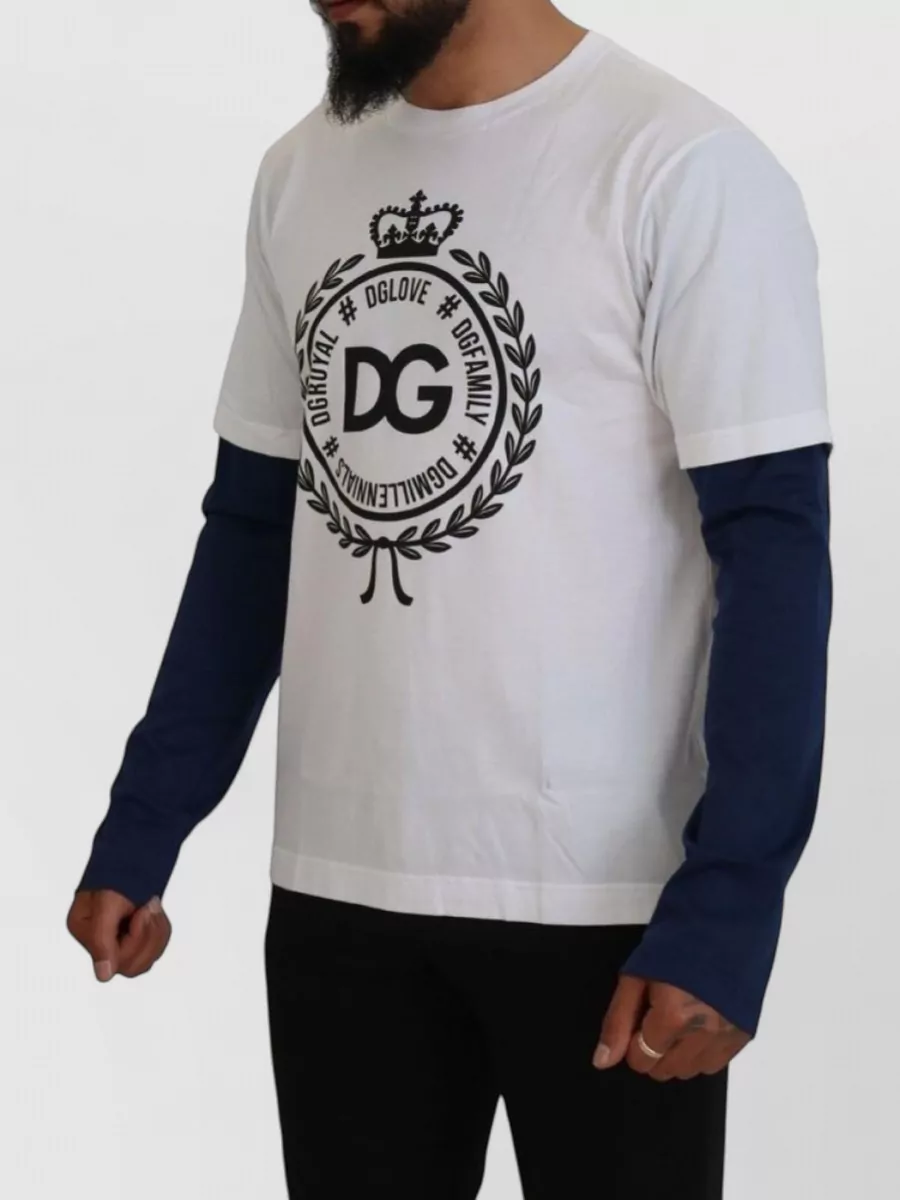 Dolce&Gabbana Cotton Logo-Print Long-Sleeve T-Shirt