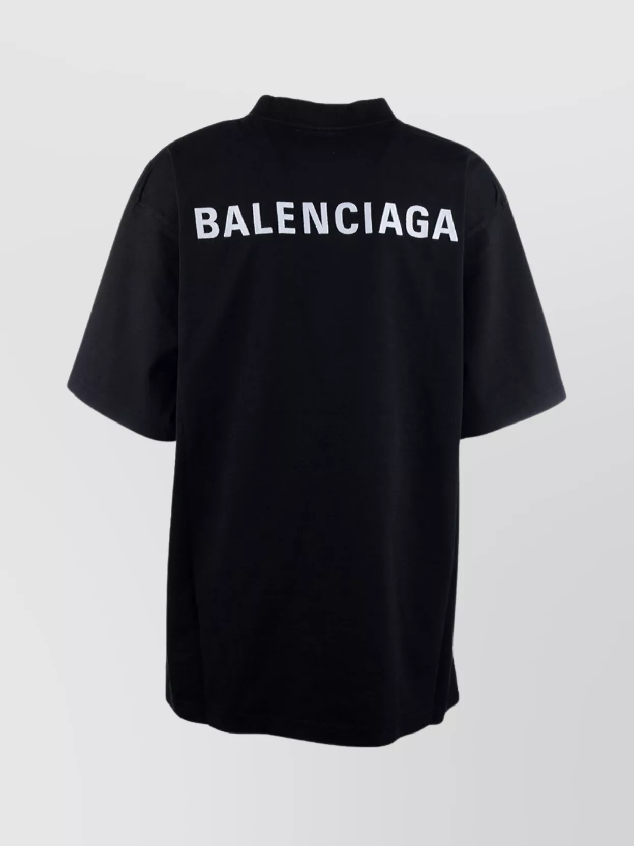 Tシャツ・カットソー BALENCIAGA BLACK STRETCH VISCOSE BLEND T-SHIRT Balenciaga Viscose blend t-shirt stretch cropped silhouette