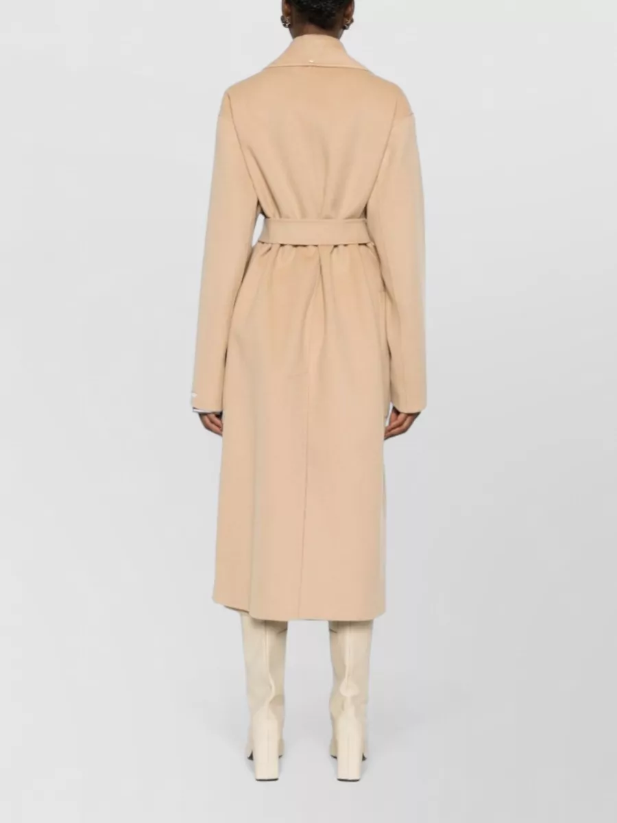 Sportmax Virgin Wool Belted Single-Breasted Coat
