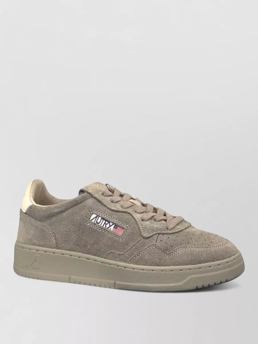 Autry Suede Leather Low-Top Sneakers