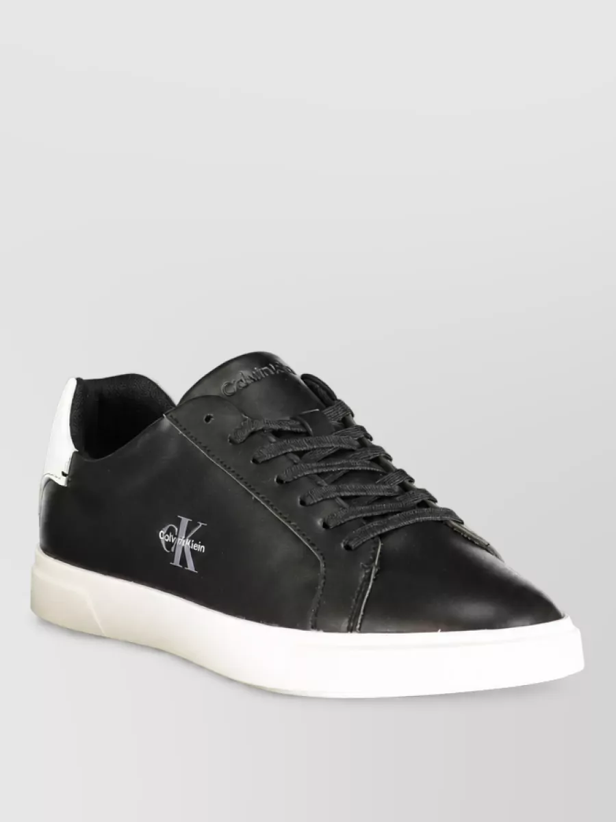 Calvin Klein polyurethane lace-up sneakers