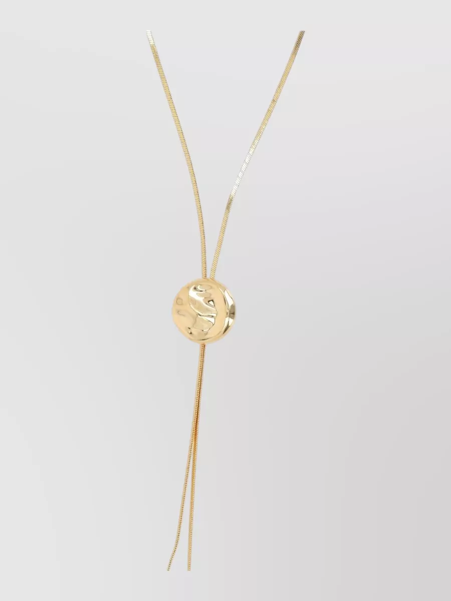 Federica Tosi Gold-Plated Bronze Lariat Necklace